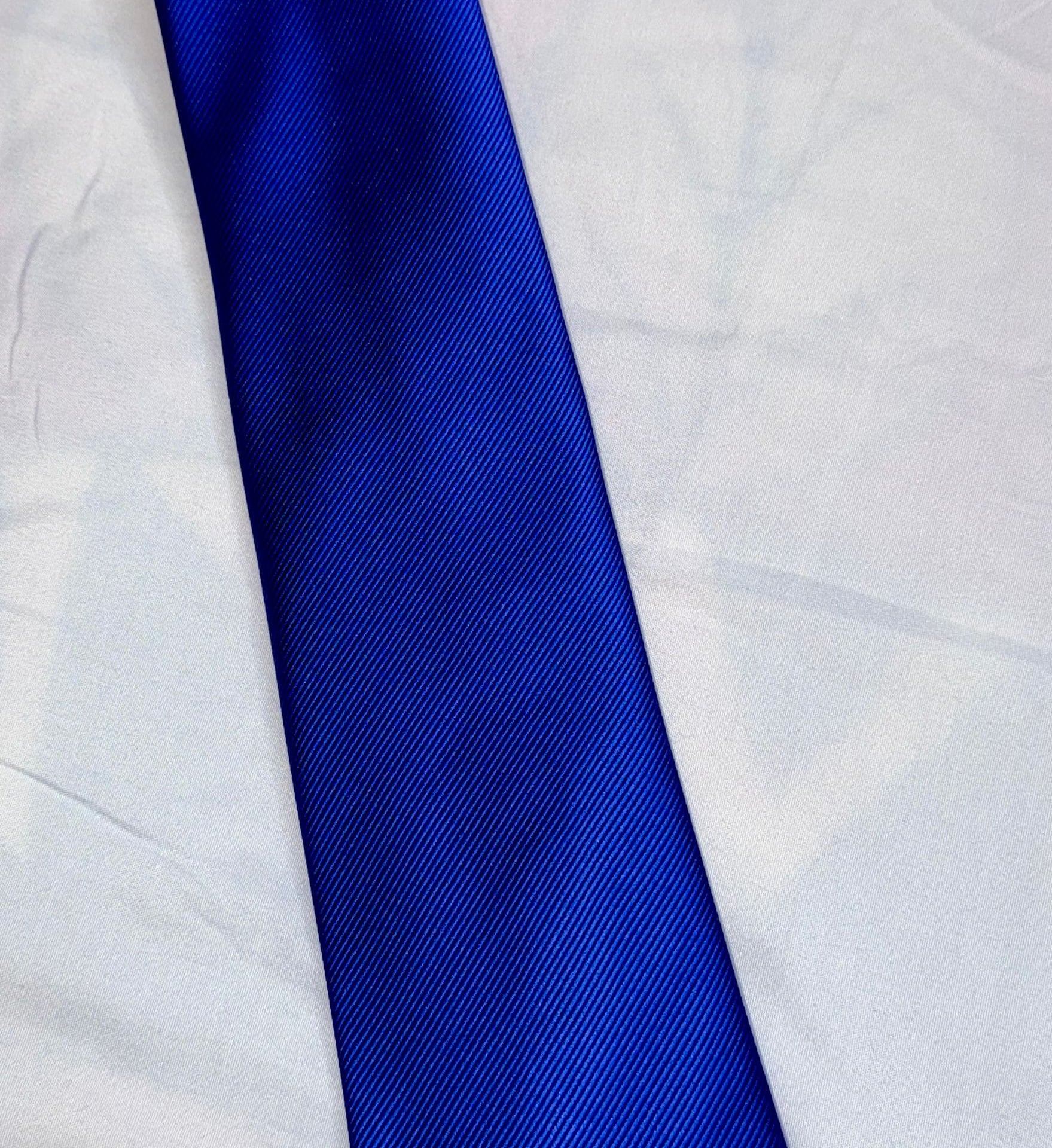 Joseph & Feiss Gold Men's Royal Blue Solid Slim Necktie 1