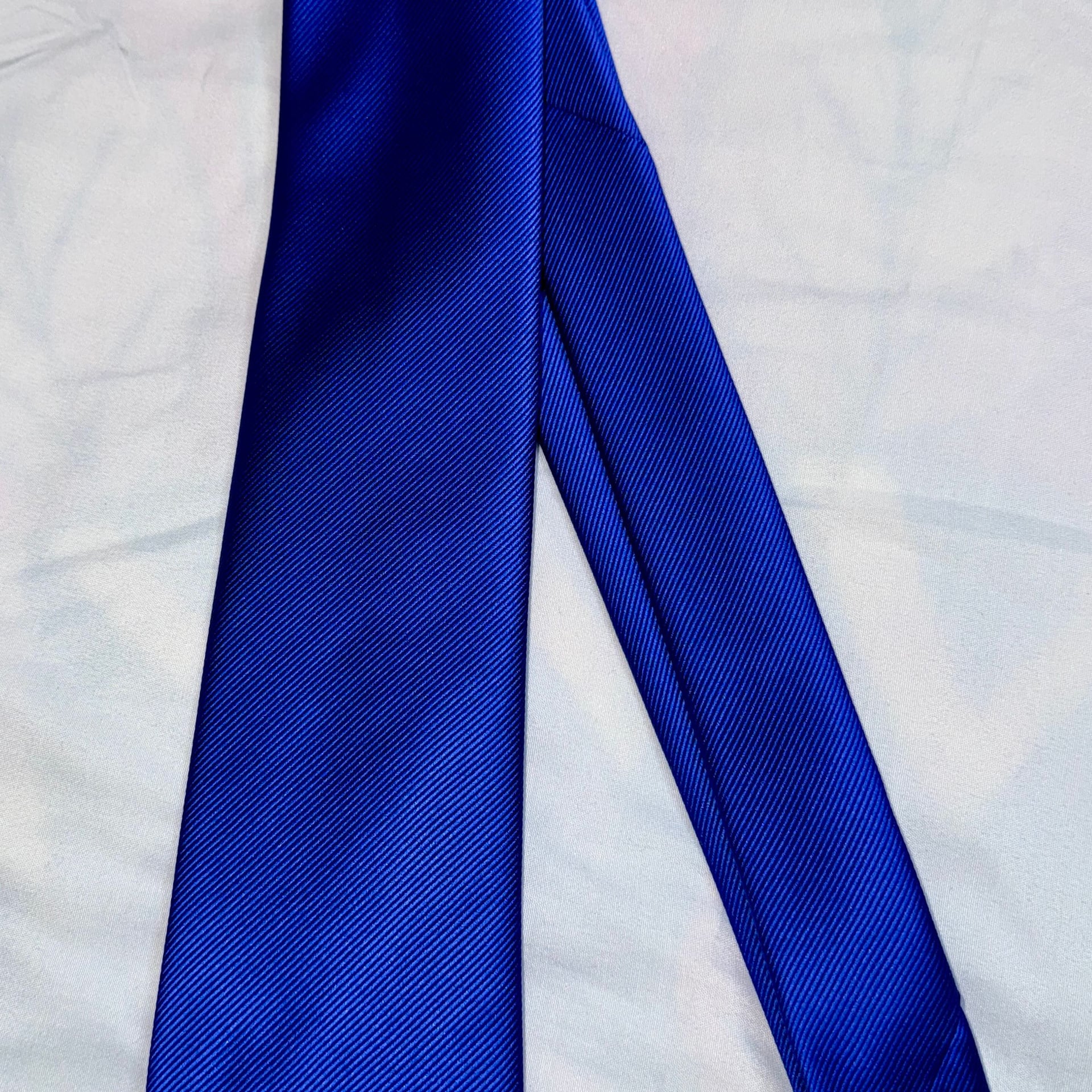 Joseph & Feiss Gold Men's Royal Blue Solid Slim Necktie 2