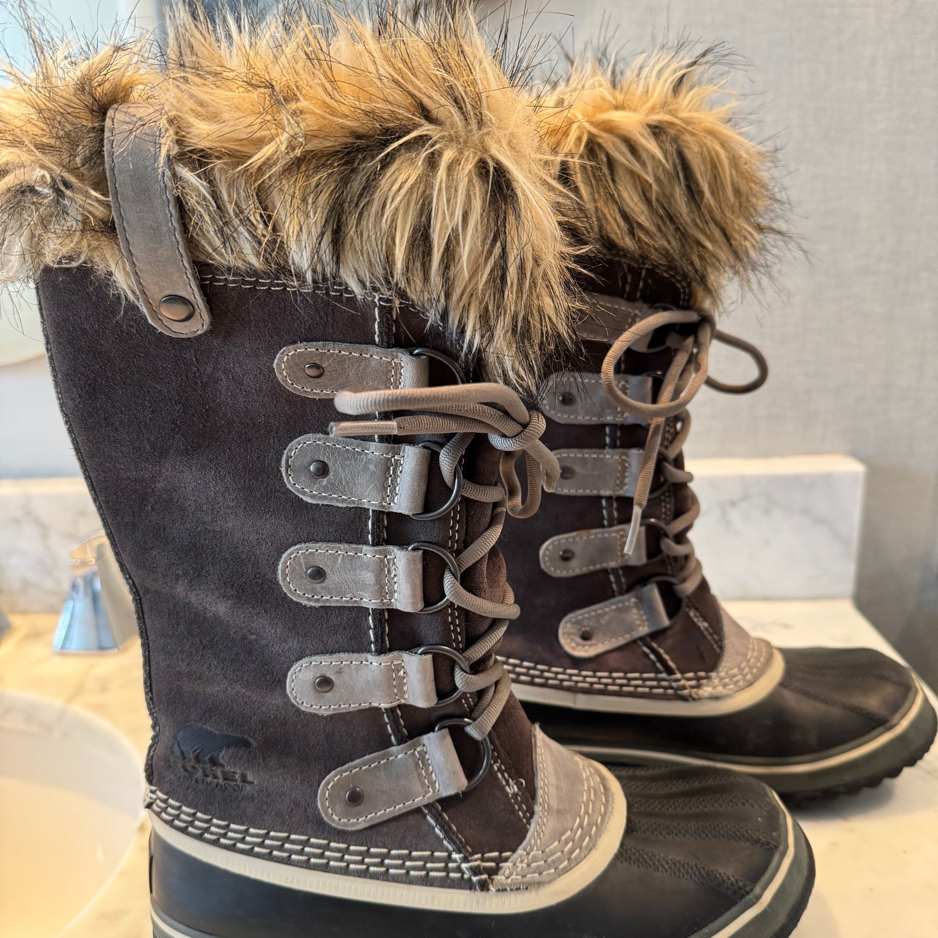 Sorel Joan of Arctic Women's Waterproof Snow Boots with Faux Fur Trim 1