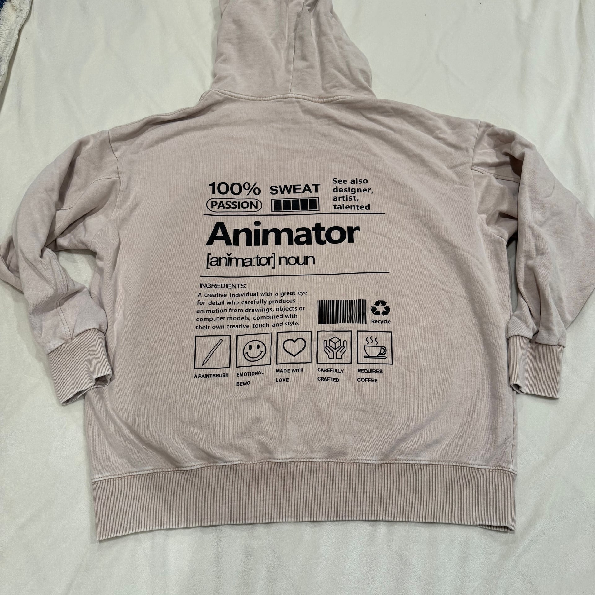 Animator Solid Color Hoodie- 1