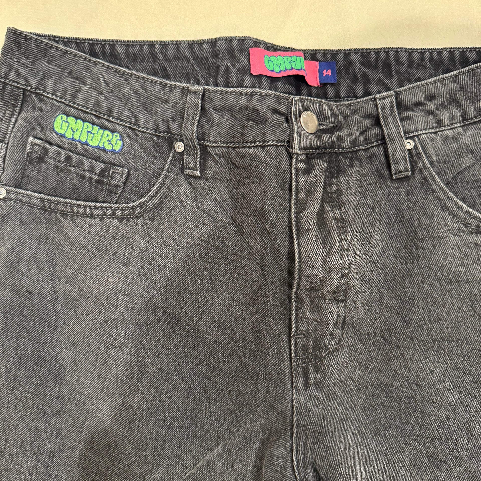 Empyre Tori Charcoal Wash Zip Off Cargo Skate Jeans 2
