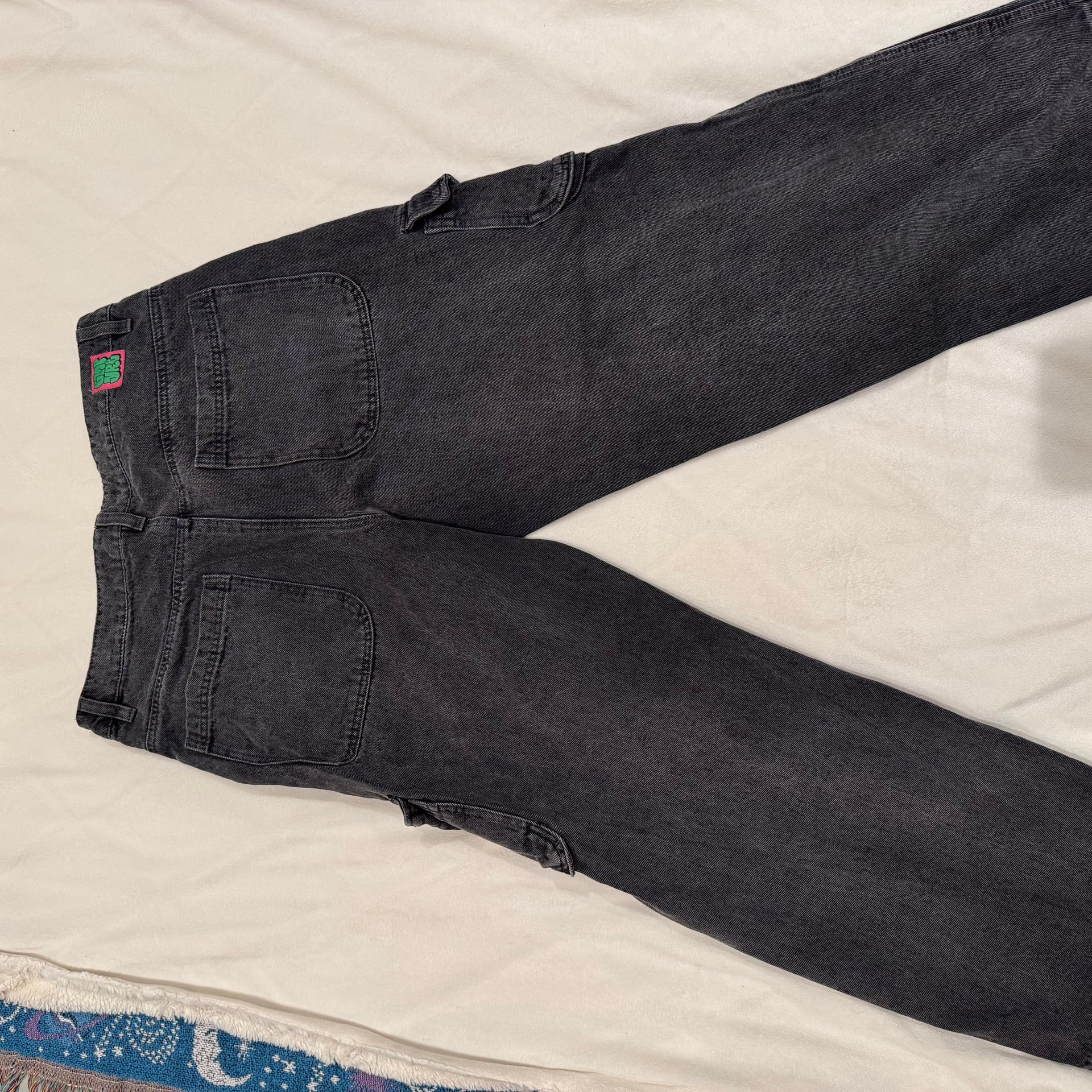 Empyre Tori Charcoal Wash Zip Off Cargo Skate Jeans 3