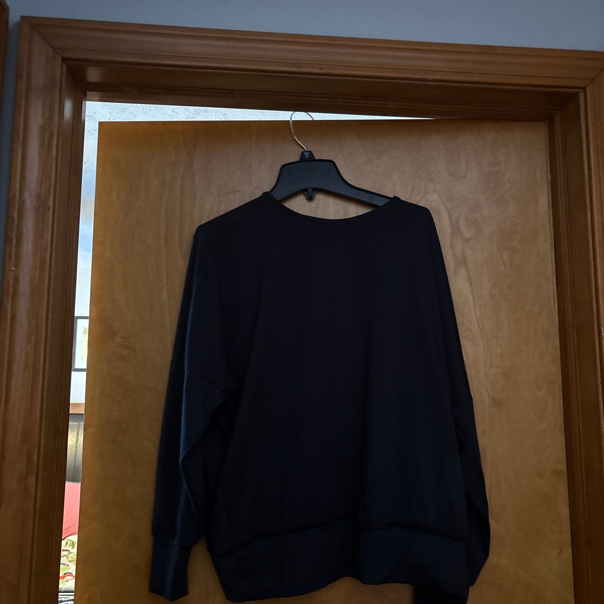 Born primitive open back, long sleeve black shirt 2