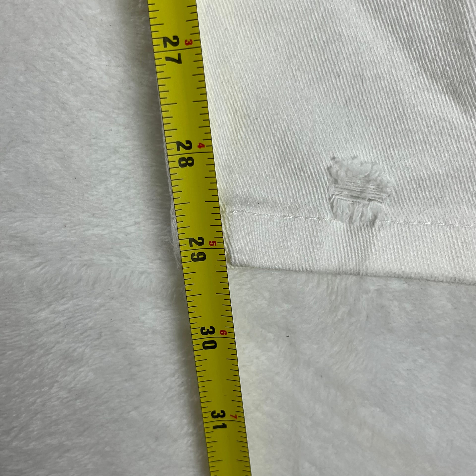 Wild Fable White High Rise Dad Jeans Distressed Y2K Grunge Size 18 6