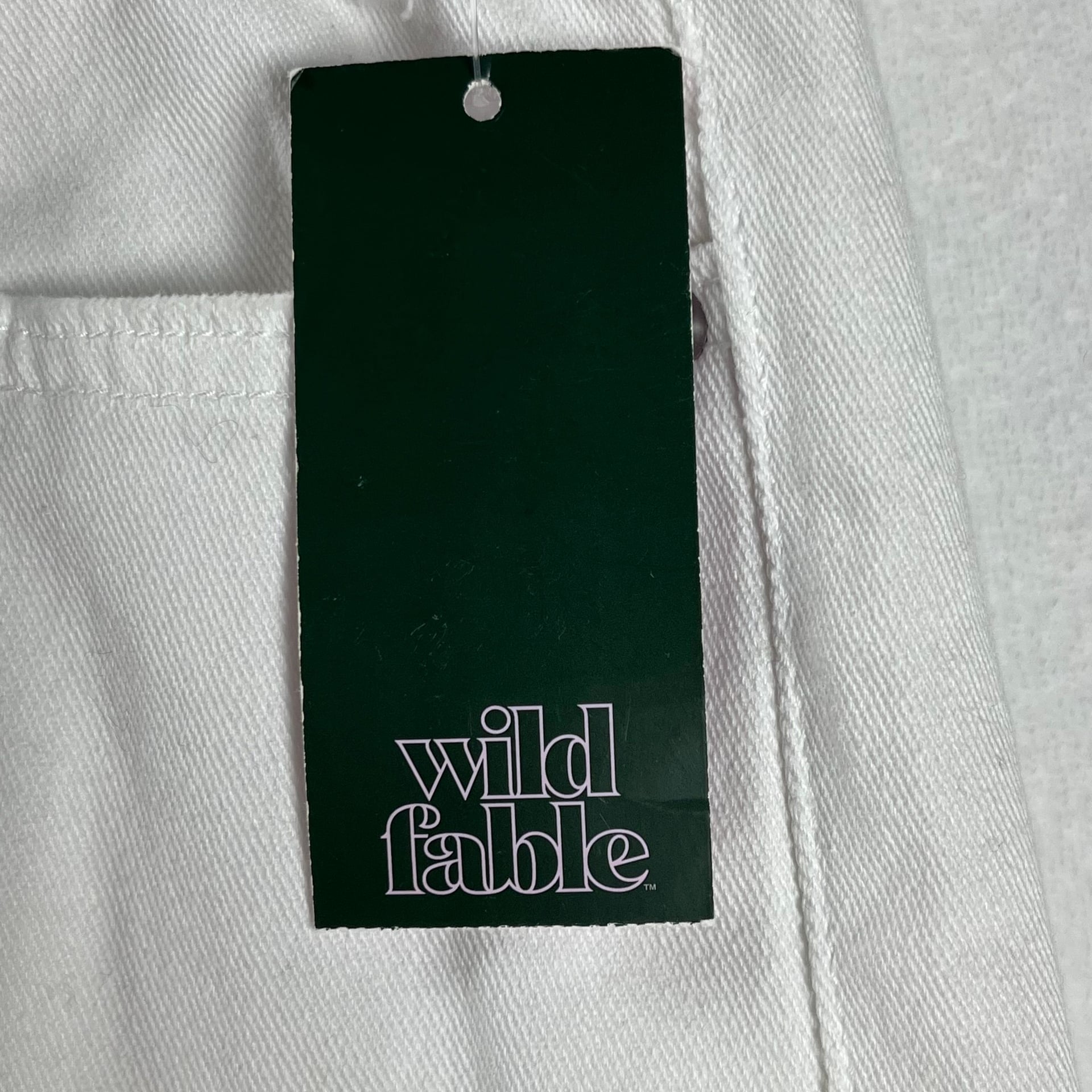 Wild Fable White High Rise Dad Jeans Distressed Y2K Grunge Size 18 8