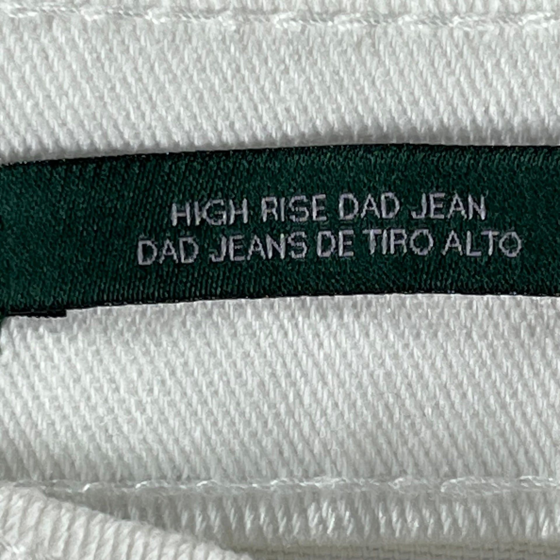 Wild Fable White High Rise Dad Jeans Distressed Y2K Grunge Size 18 9