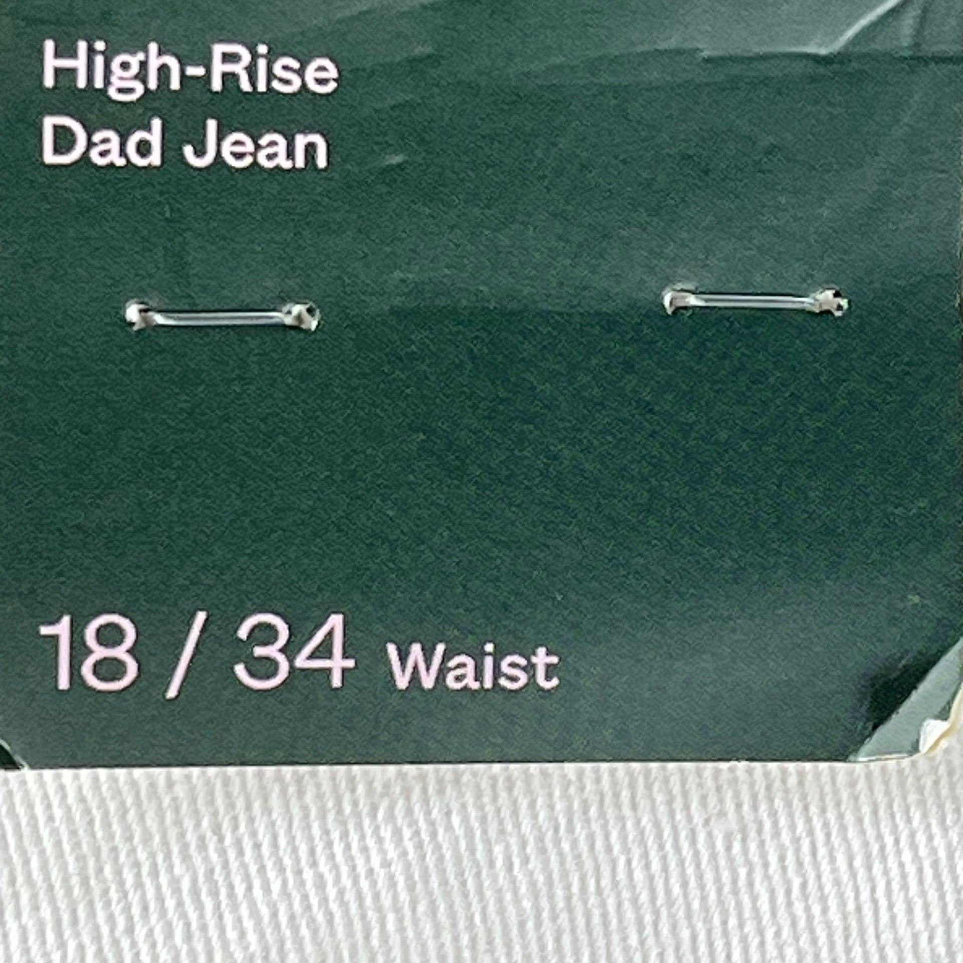 Wild Fable White High Rise Dad Jeans Distressed Y2K Grunge Size 18 10