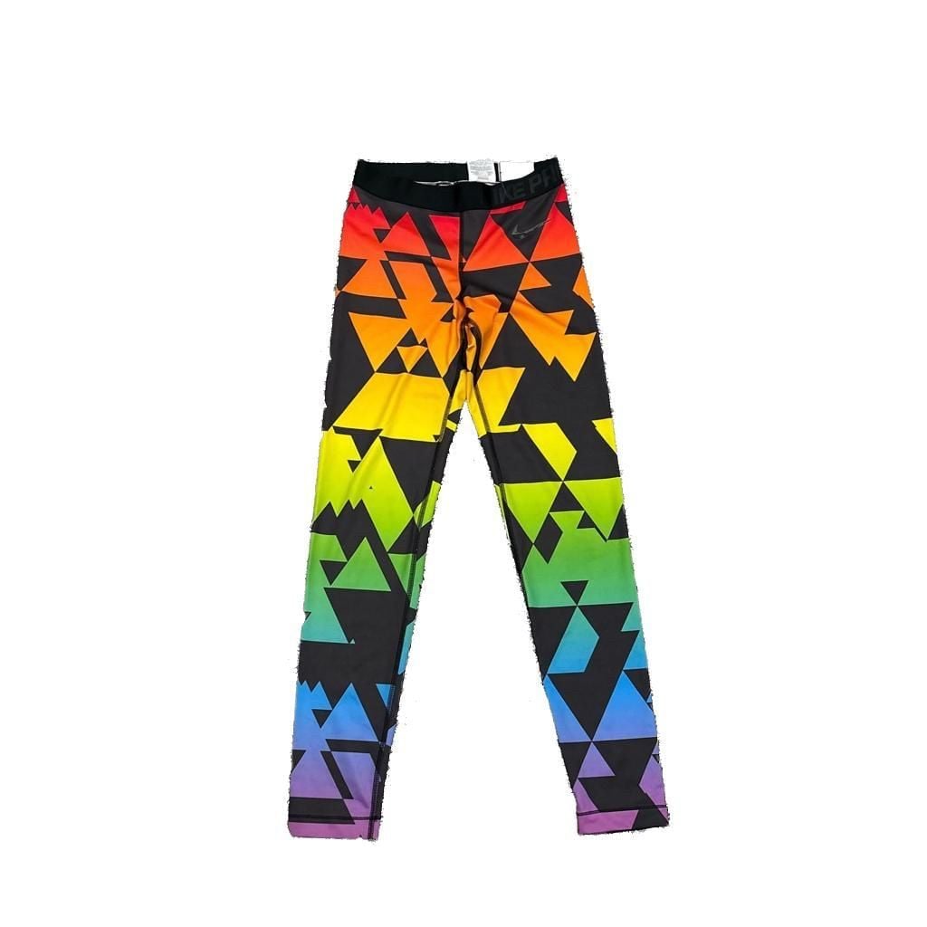 Nike Pro Be True Rainbow Geometric Pride Training Tights 2