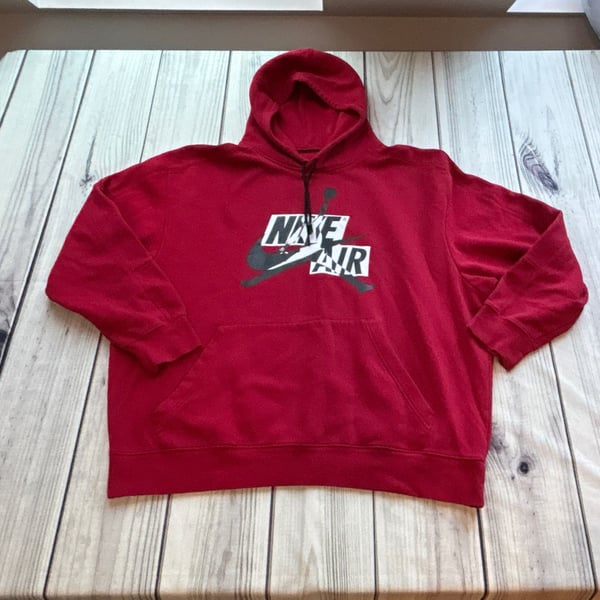 Nike Air Jordan RED Jumpman Hoodie Sweatshirt Size 3XL Rare Basketball