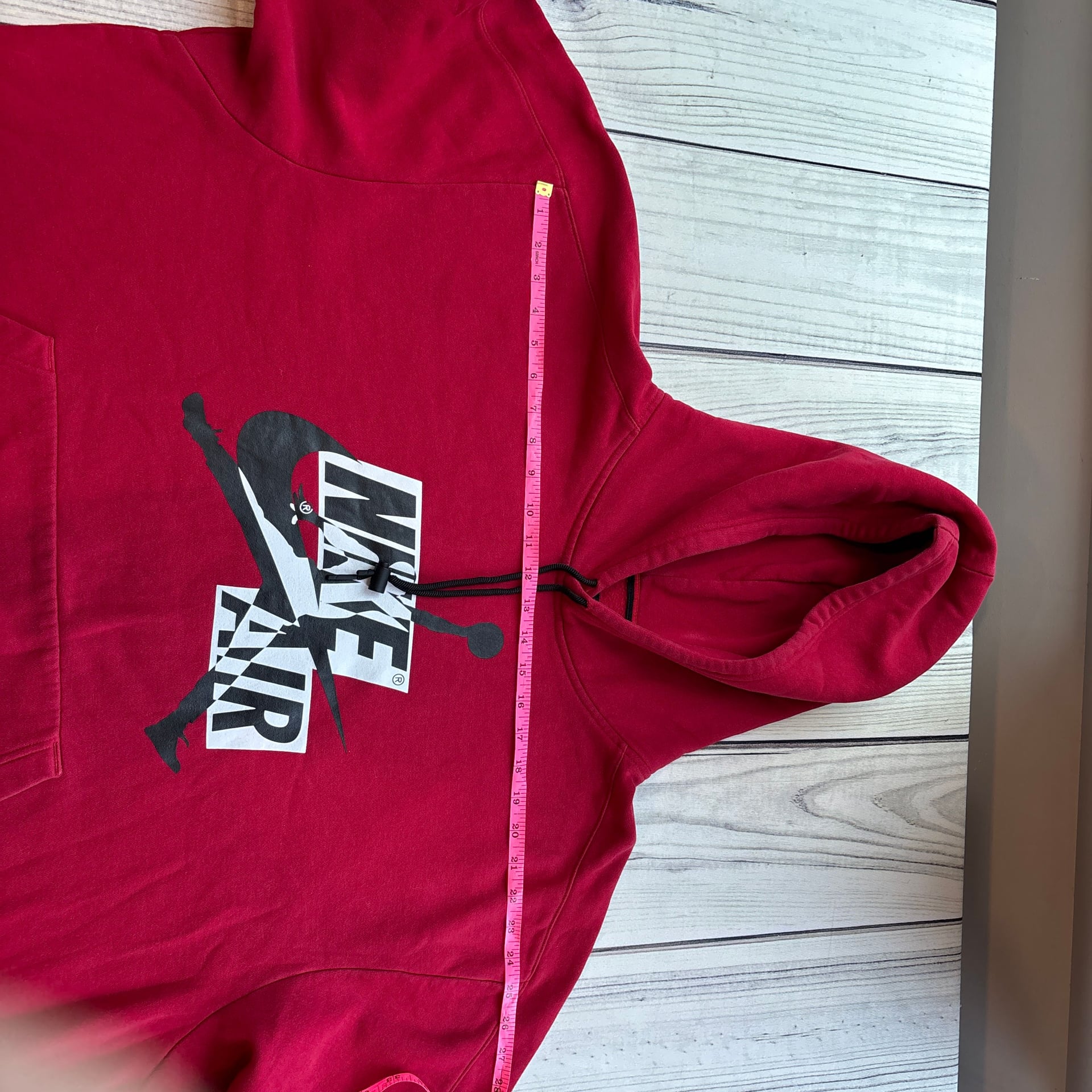 Nike Air Jordan RED Jumpman Hoodie Sweatshirt Size 3XL Rare Basketball 8