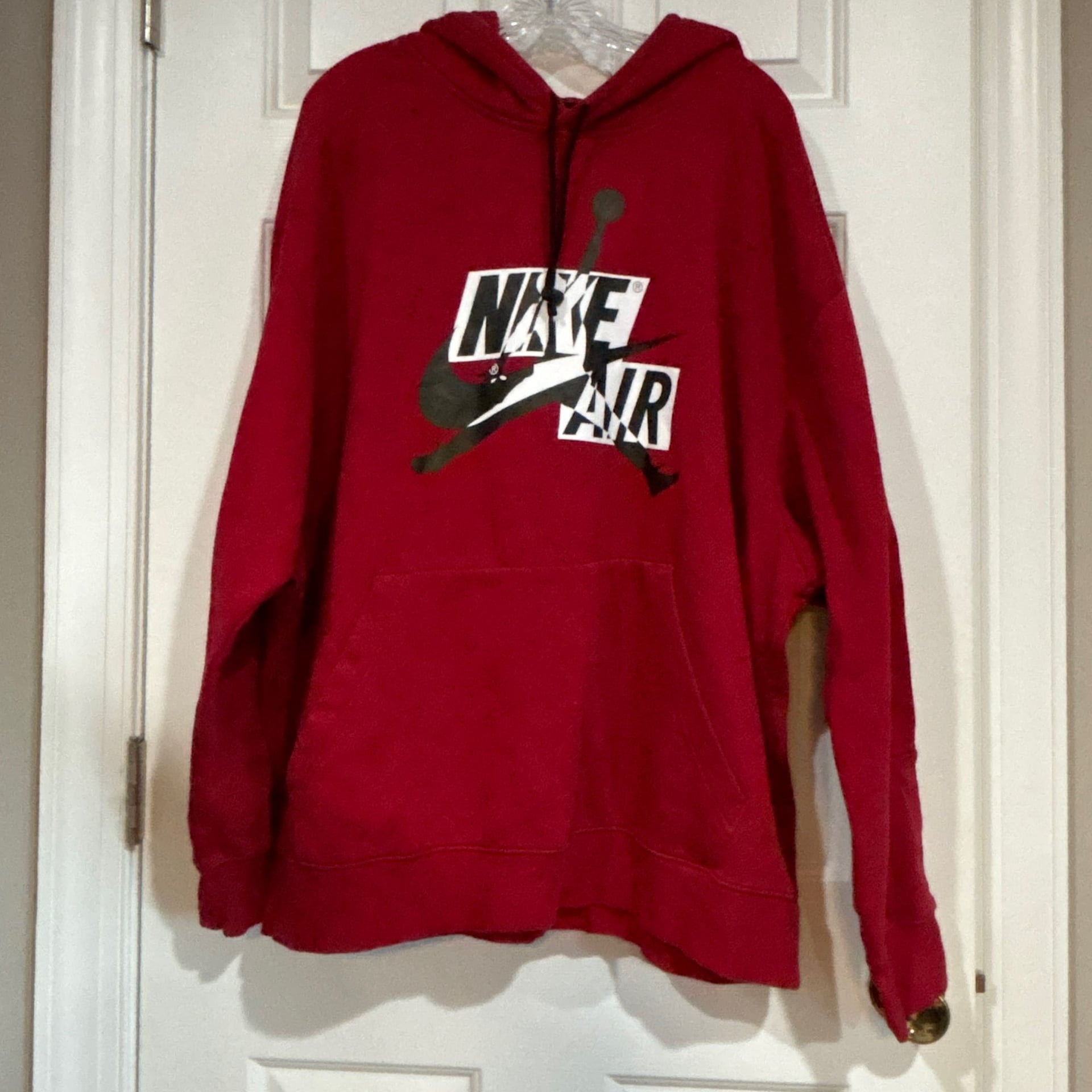 Nike Air Jordan RED Jumpman Hoodie Sweatshirt Size 3XL Rare Basketball 10