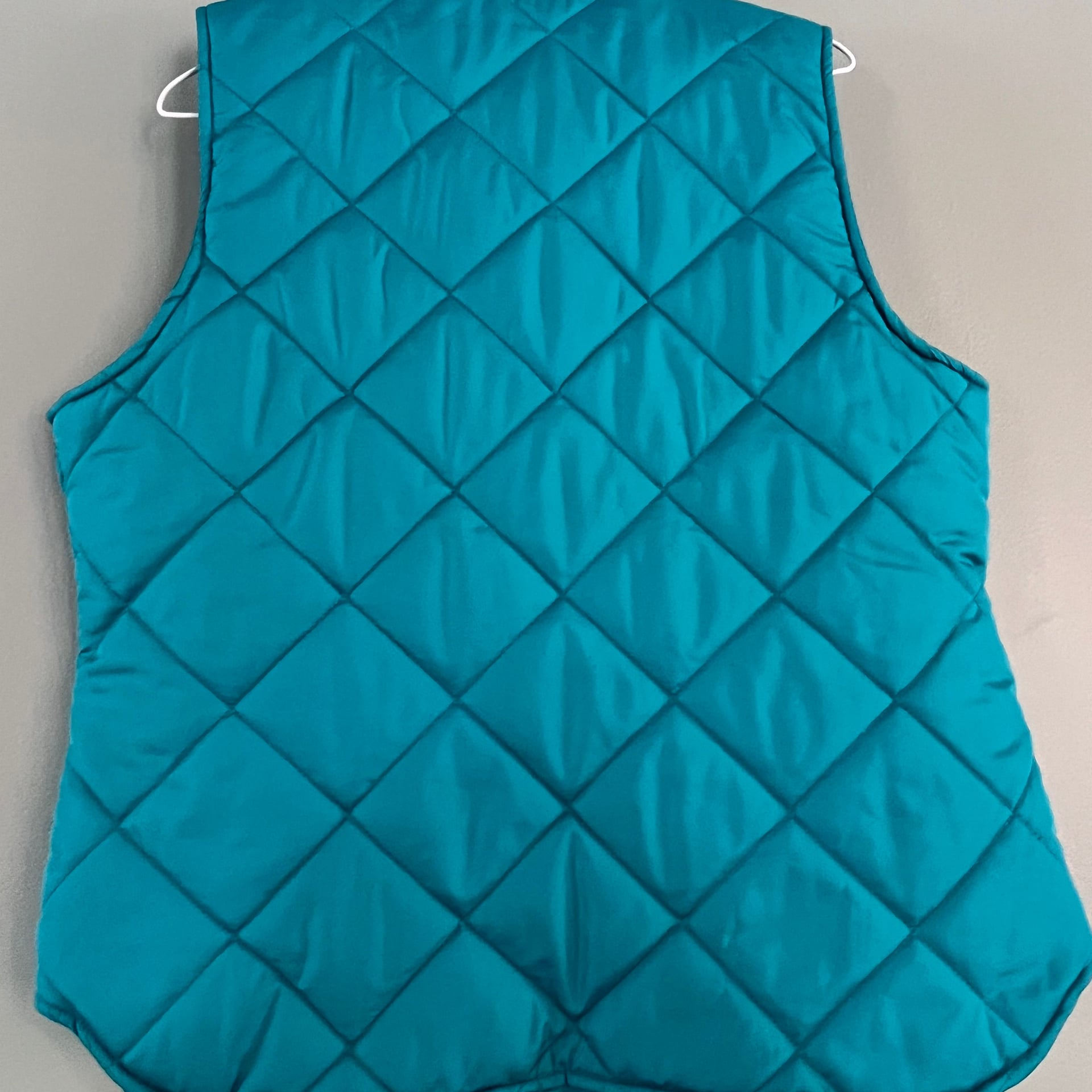 Caribbean Joe Lightweight Turquoise Teal Quilted Vest with Floral Lining 5