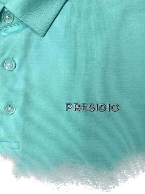 Callaway Golf Men's Micro Stripe Polo Shirt Mint Green 'Presidio' Logo 3