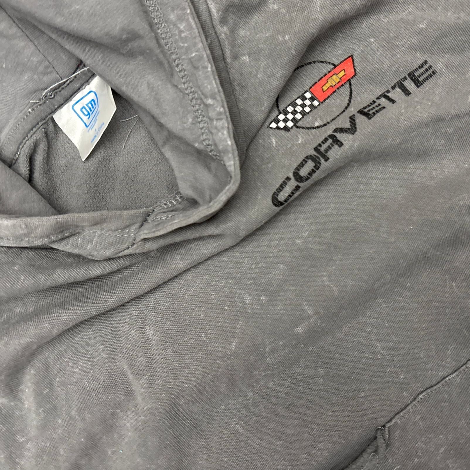 Ayer Acid Wash Corvette 'The Heartbeat of America' Hoodie 3