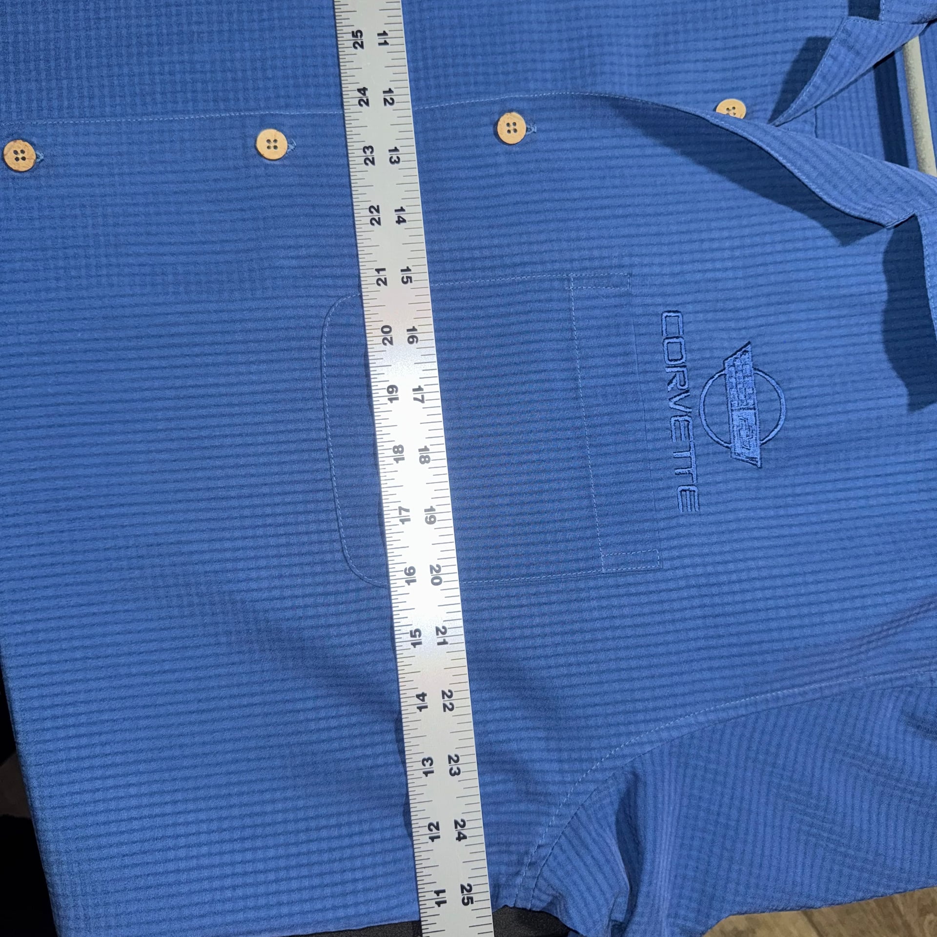 Harriton Men's Textured Camp Corvette Embroidered XL Vintage 6