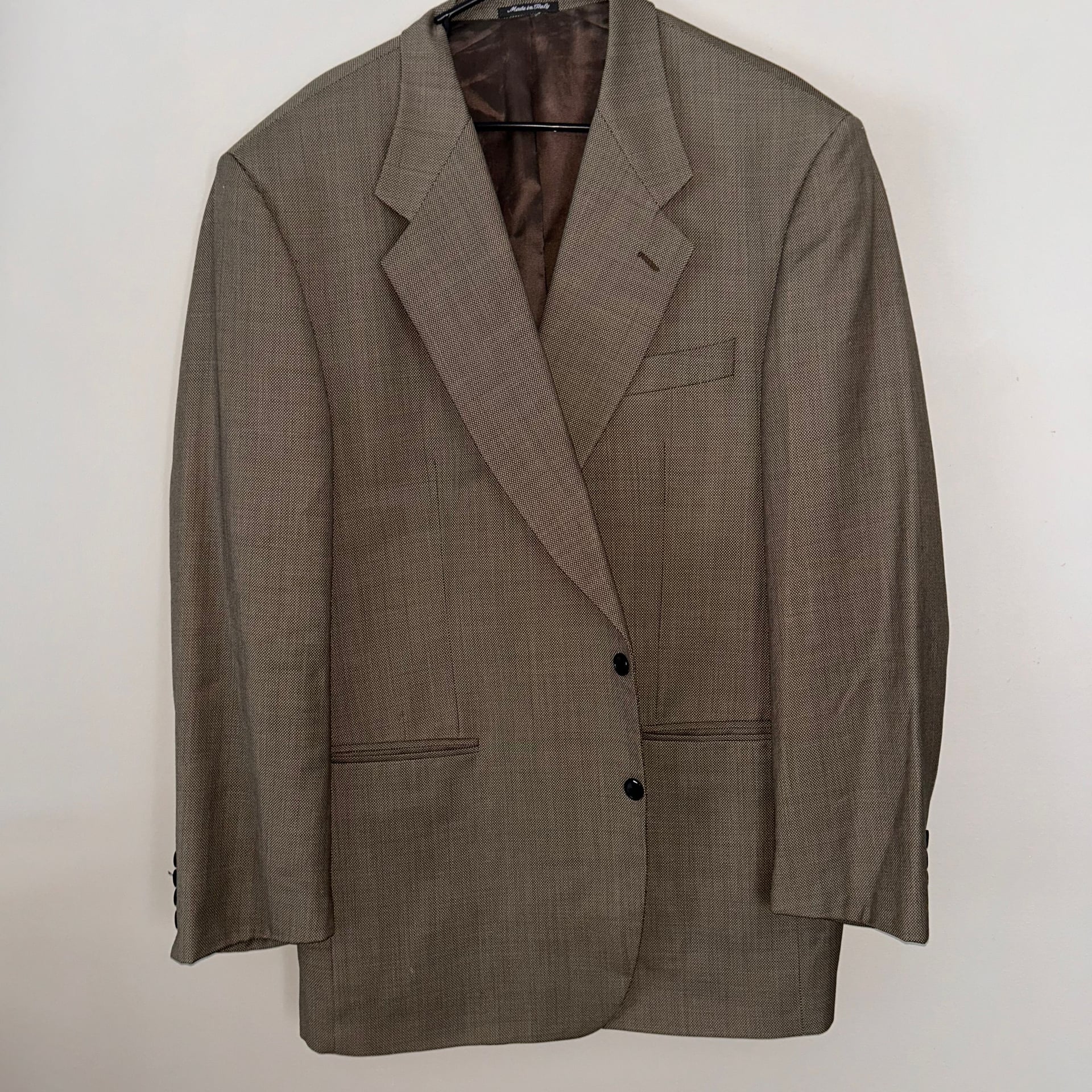 ISSIMO Vintage Men's 100% Virgin Wool Sport Coat Blazer Made in Italy size 48L 1