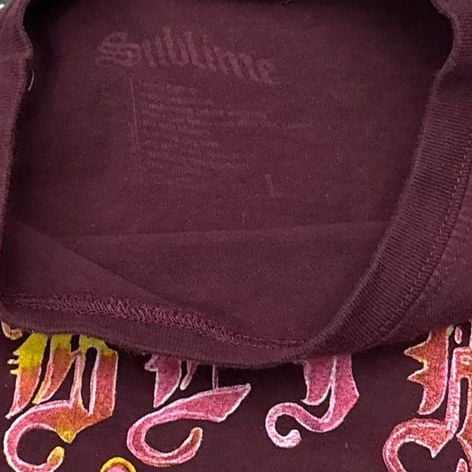 Sublime Sun Floral Graphic T-Shirt Maroon 3