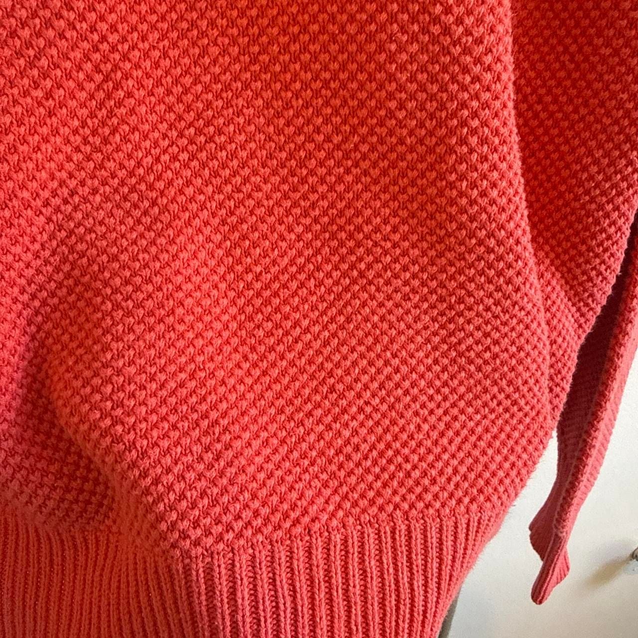American Eagle Sweater Men L Red Crew 100% Cotton VTG Made in USA 4