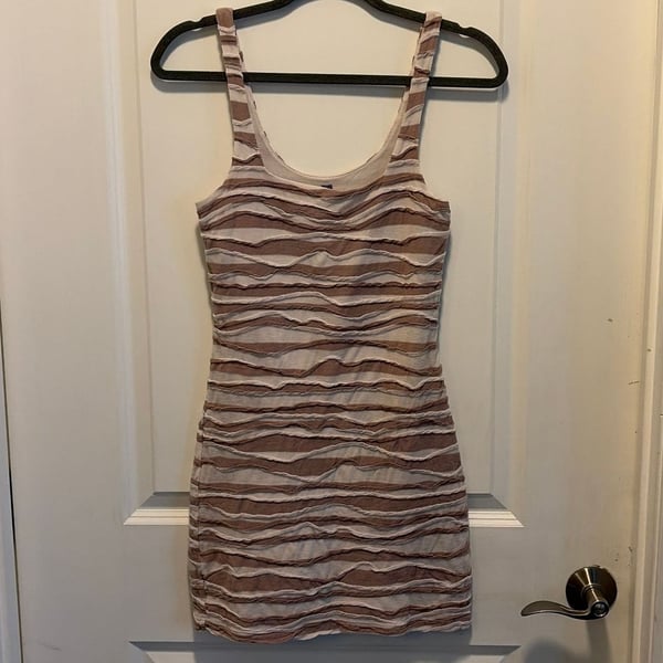 Free People Whirlwind Stripe Bodycon Mini Dress size small