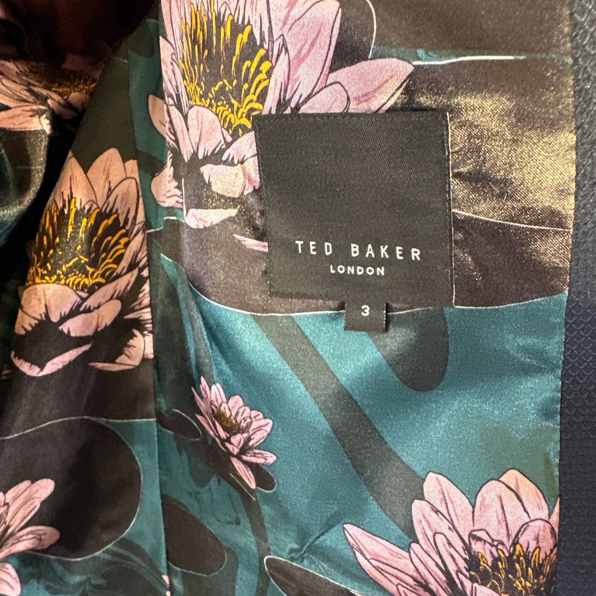 Ted Baker No Ordinary Joe Slim Fit Suit in Navy Blue Textured Wool 5