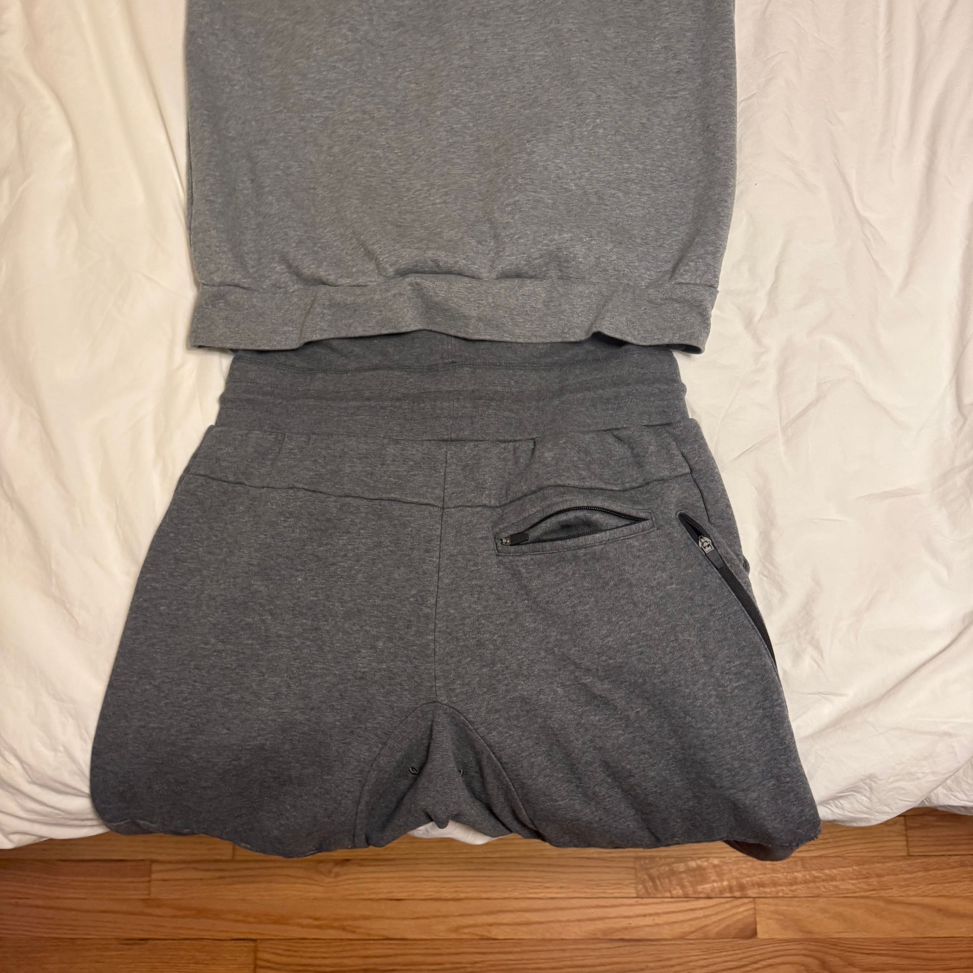 Tuxy The Original One-Piece Gray Technical Sweatsuit Jumpsuit 3