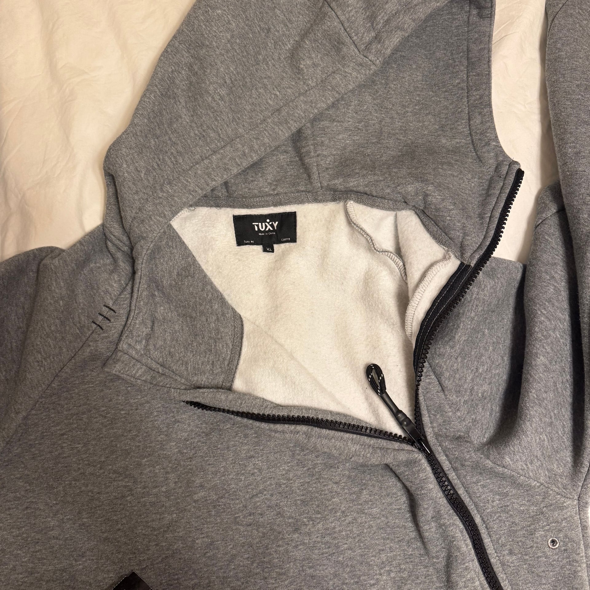 Tuxy The Original One-Piece Gray Technical Sweatsuit Jumpsuit 5