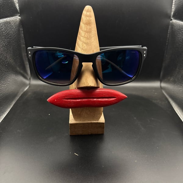 Piranha Sunglasses Matte Black Frame Blue Mirrored Lenses Polarized