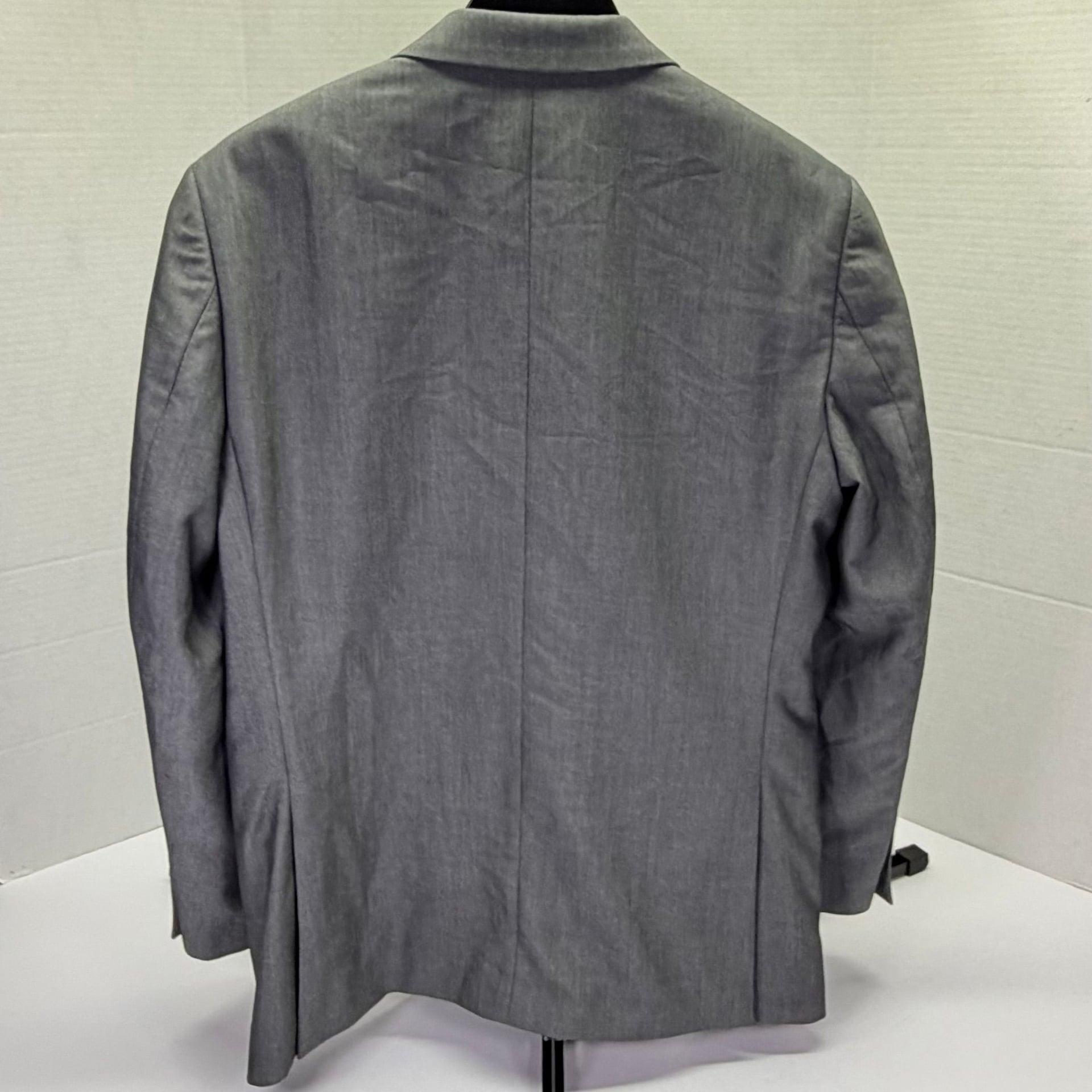 Adolfo Men's Gray Slim Fit Suit Jacket Blazer with Paisley Lining Medium 2