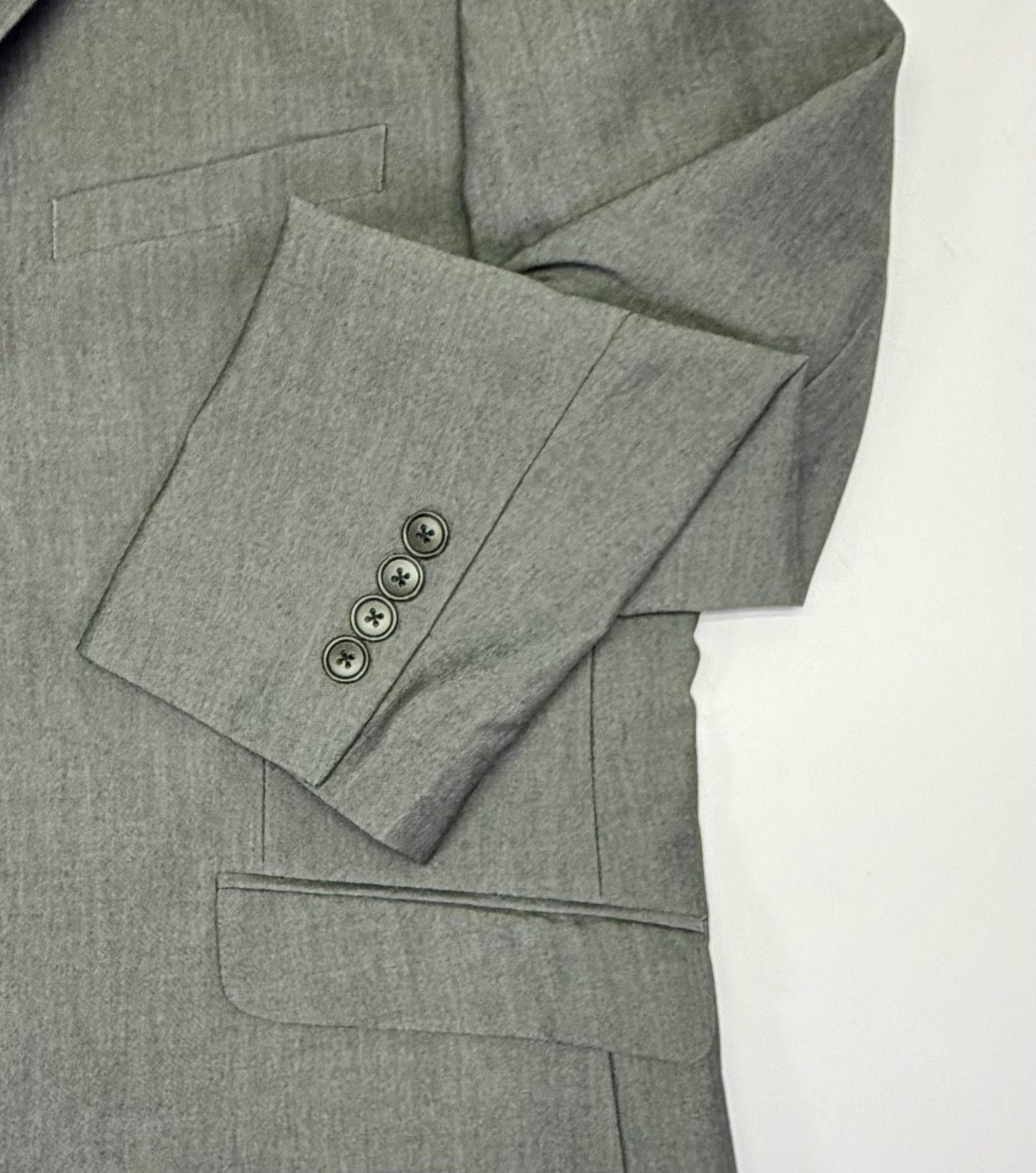 Adolfo Men's Gray Slim Fit Suit Jacket Blazer with Paisley Lining Medium 9