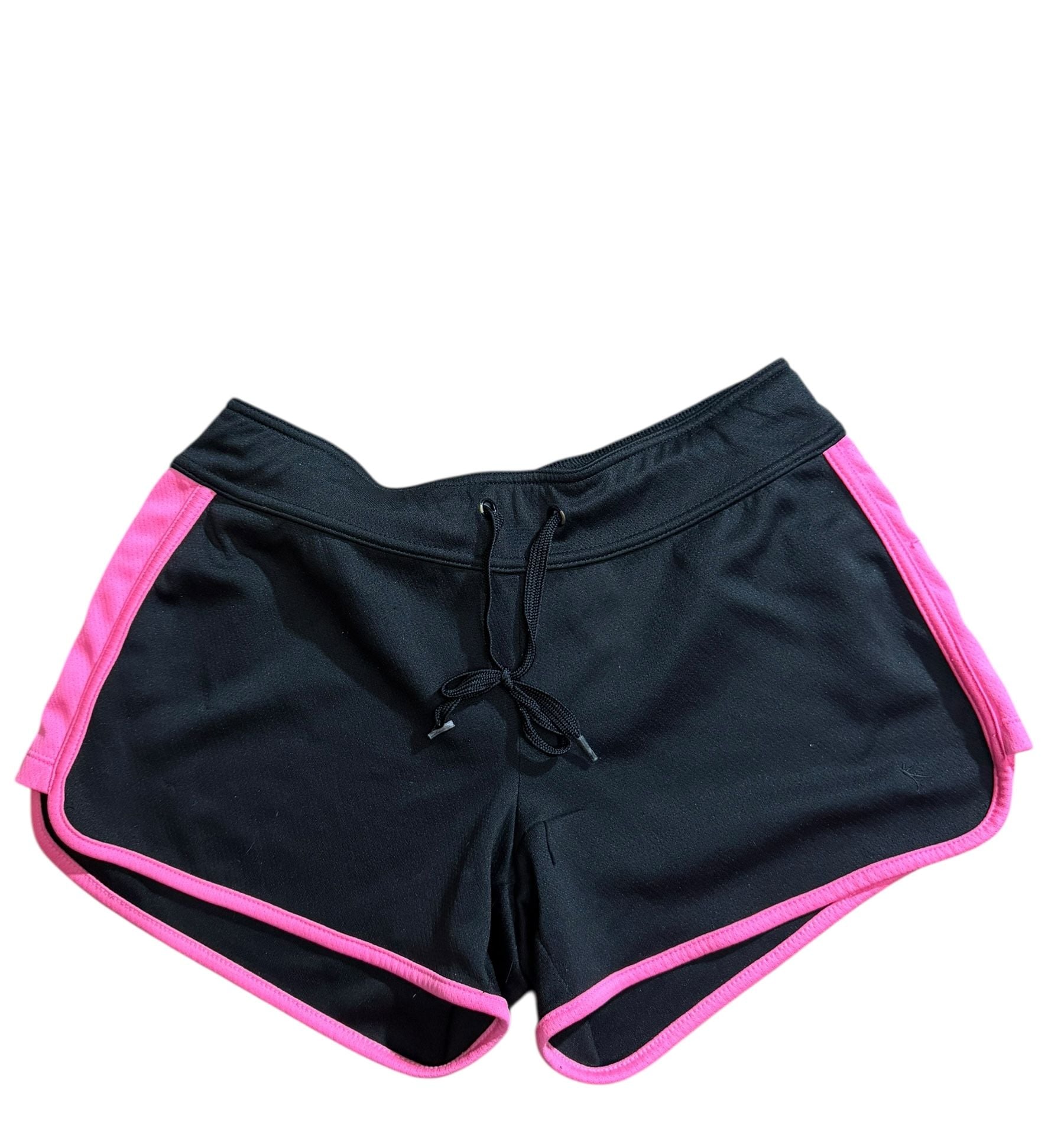 Danskin Now Women’s Athletic Running Shorts Black Pink Trim Size Small 2
