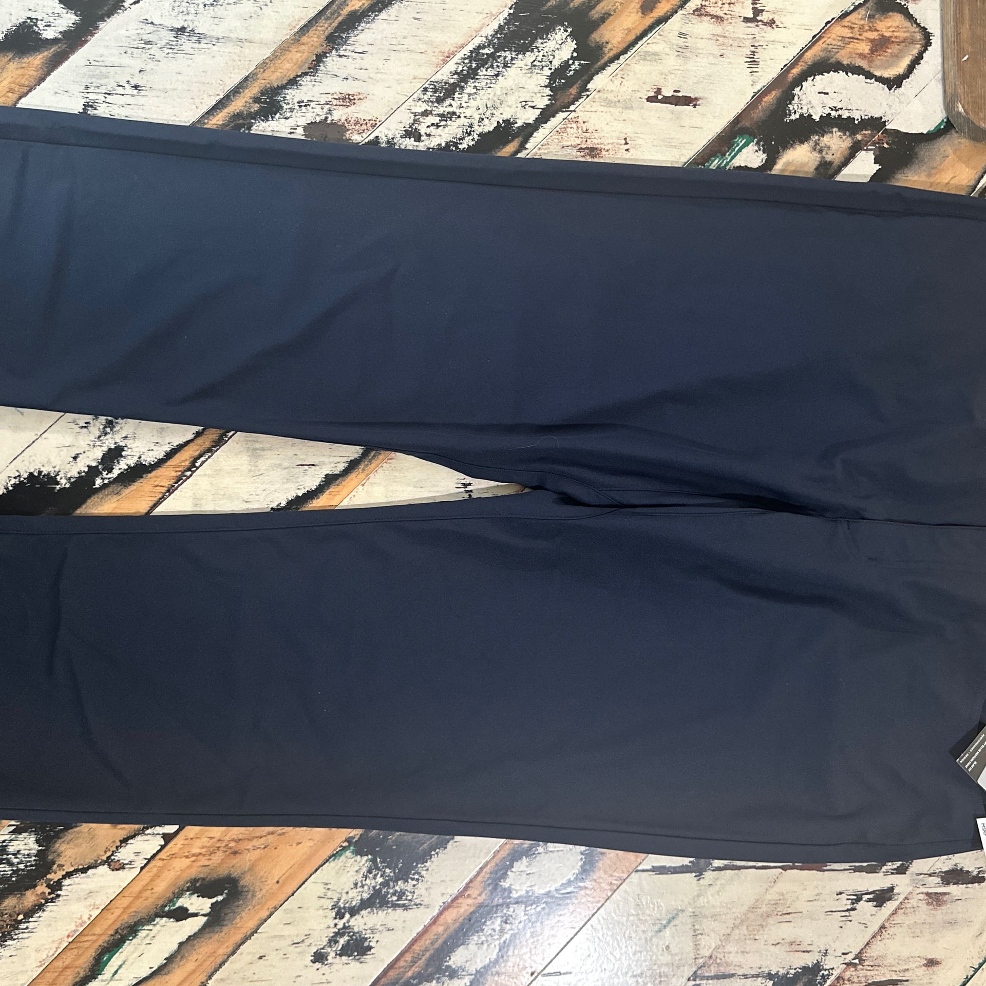 Perry Ellis Motion Men's Performance Slim Fit 5-Pocket Pants Navy Blue 2