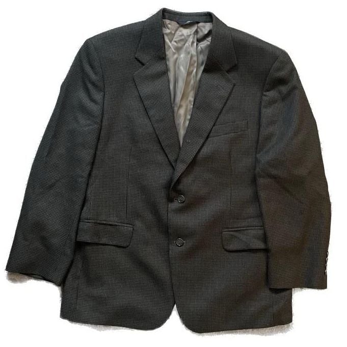 Brooks Brothers 346 Men's Brown Houndstooth Worsted Wool Sport Coat Blazer 2