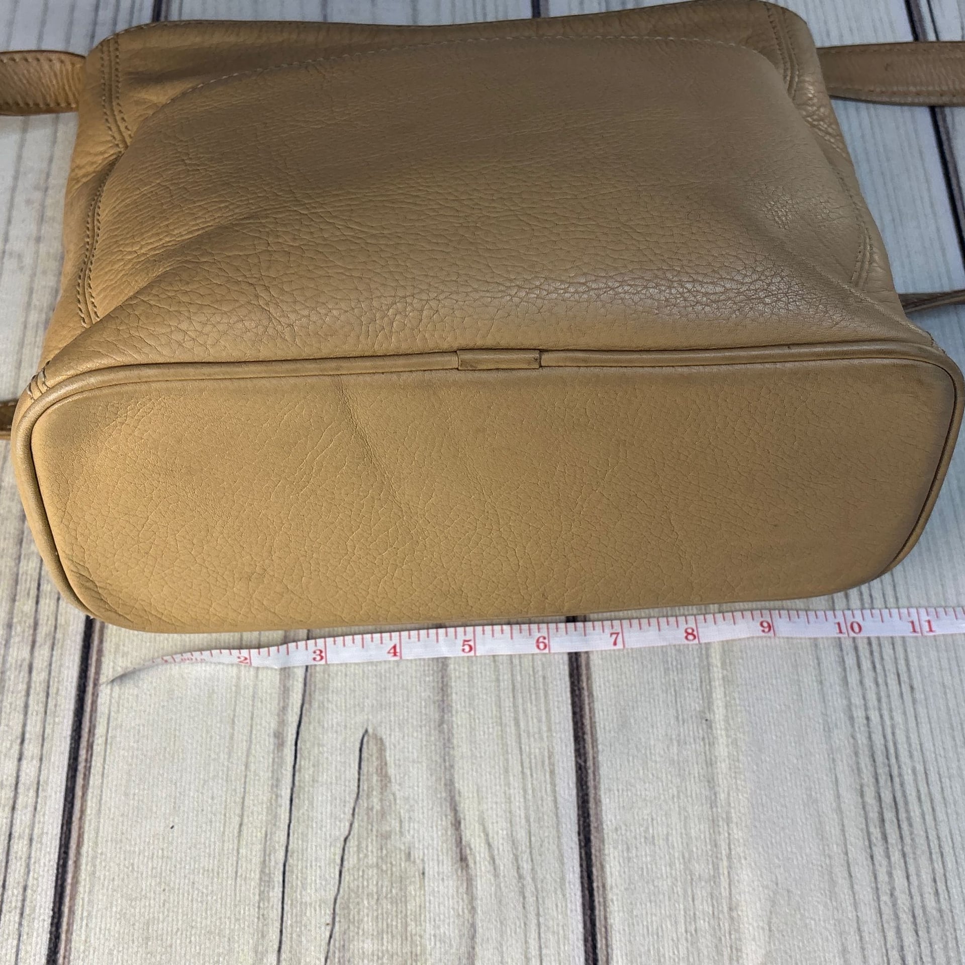 Coach Vintage 1990s Sonoma 4924 Pebbled Leather Crossbody Bag Tan VTG 5