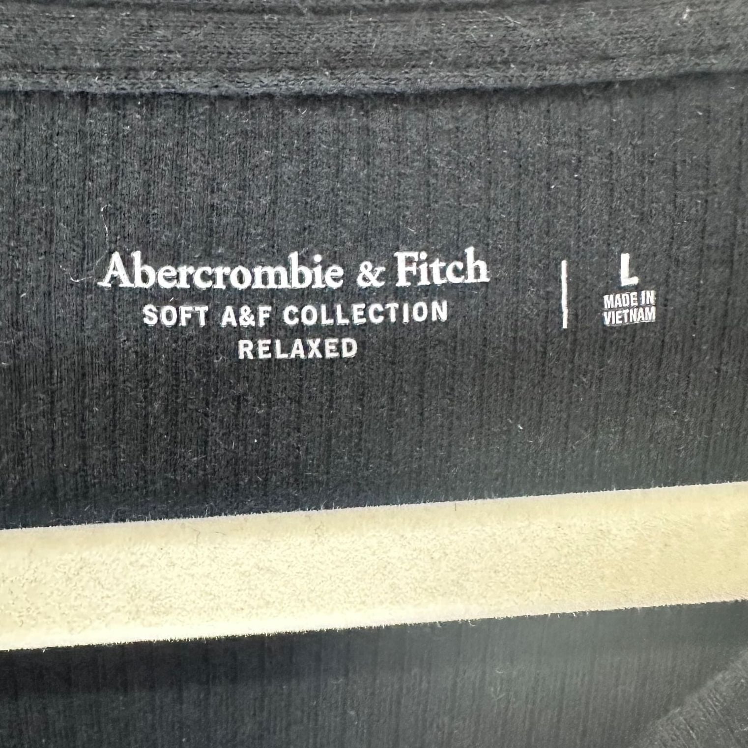 Abercrombie & Fitch Soft Collection Relaxed Waffle Knit, Sz L 3