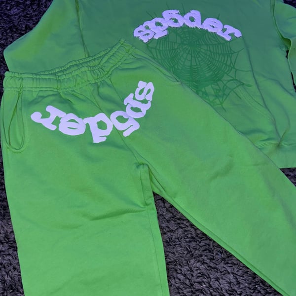 Sp5der Worldwide Slime Green '8 Days of Sp5der' Tracksuit Set