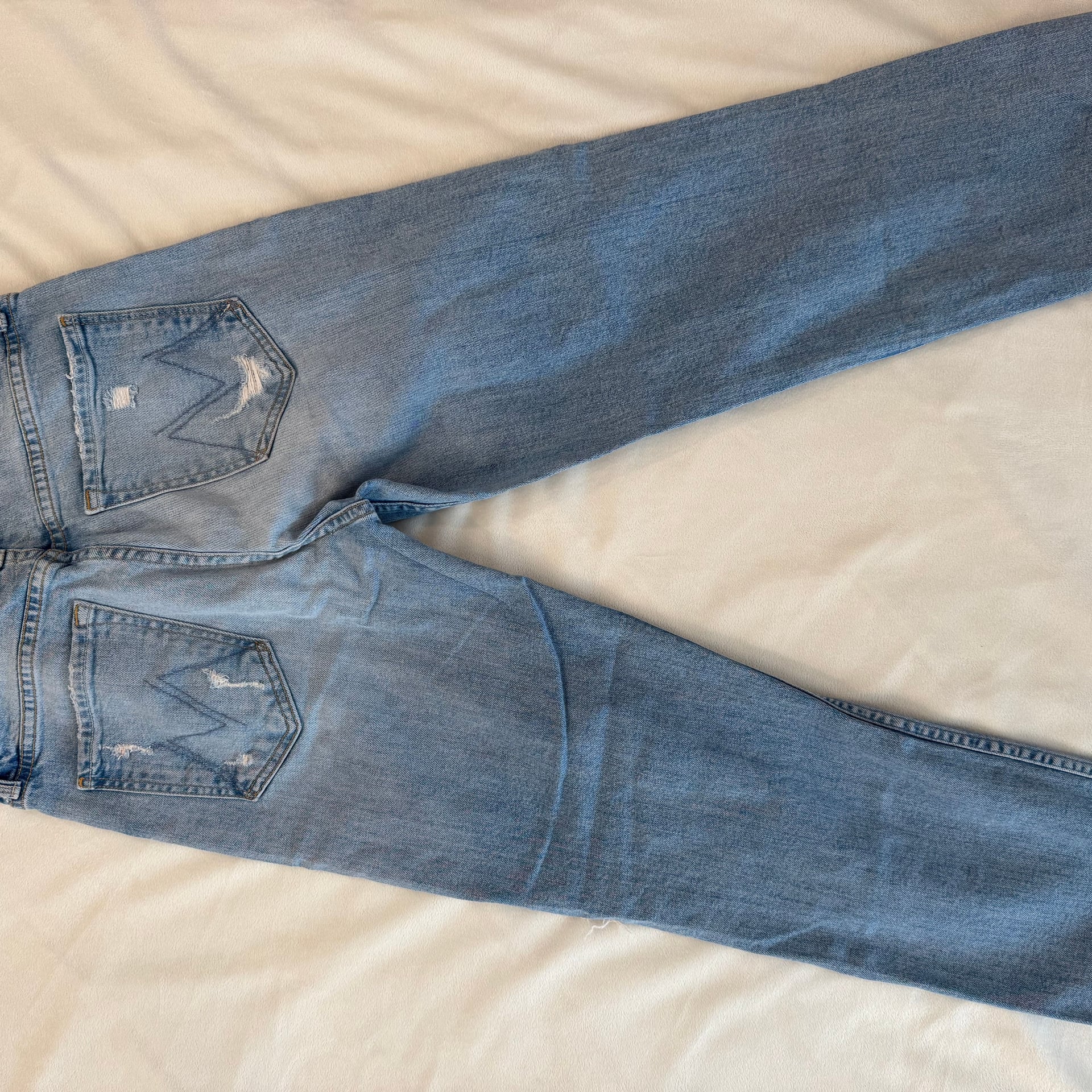 MOTHER Superior The Tomcat High-Rise Straight Distressed Jeans in The Confession 2