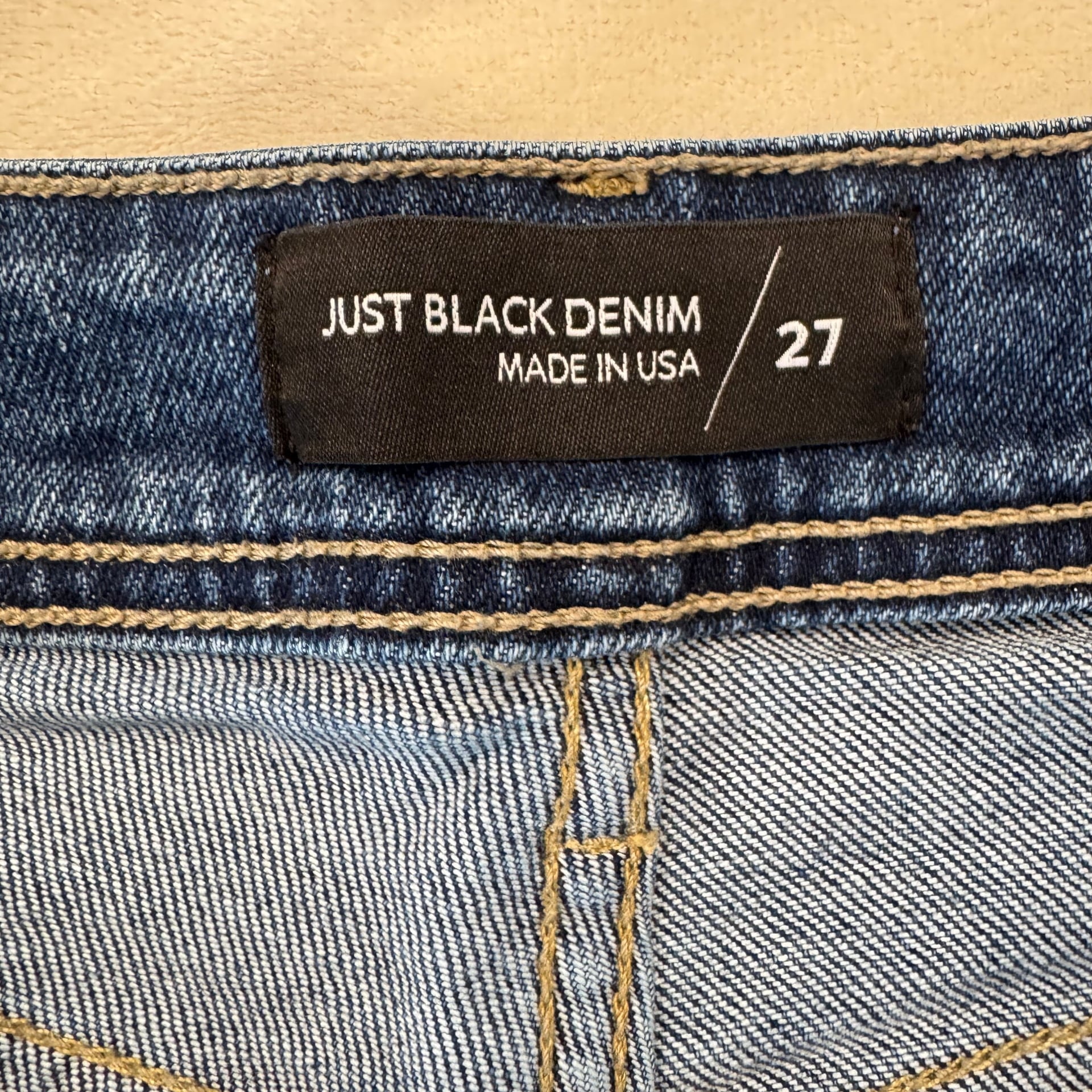 Just Black Denim High Rise Utility Wide Leg Jeans with Raw Hem 3