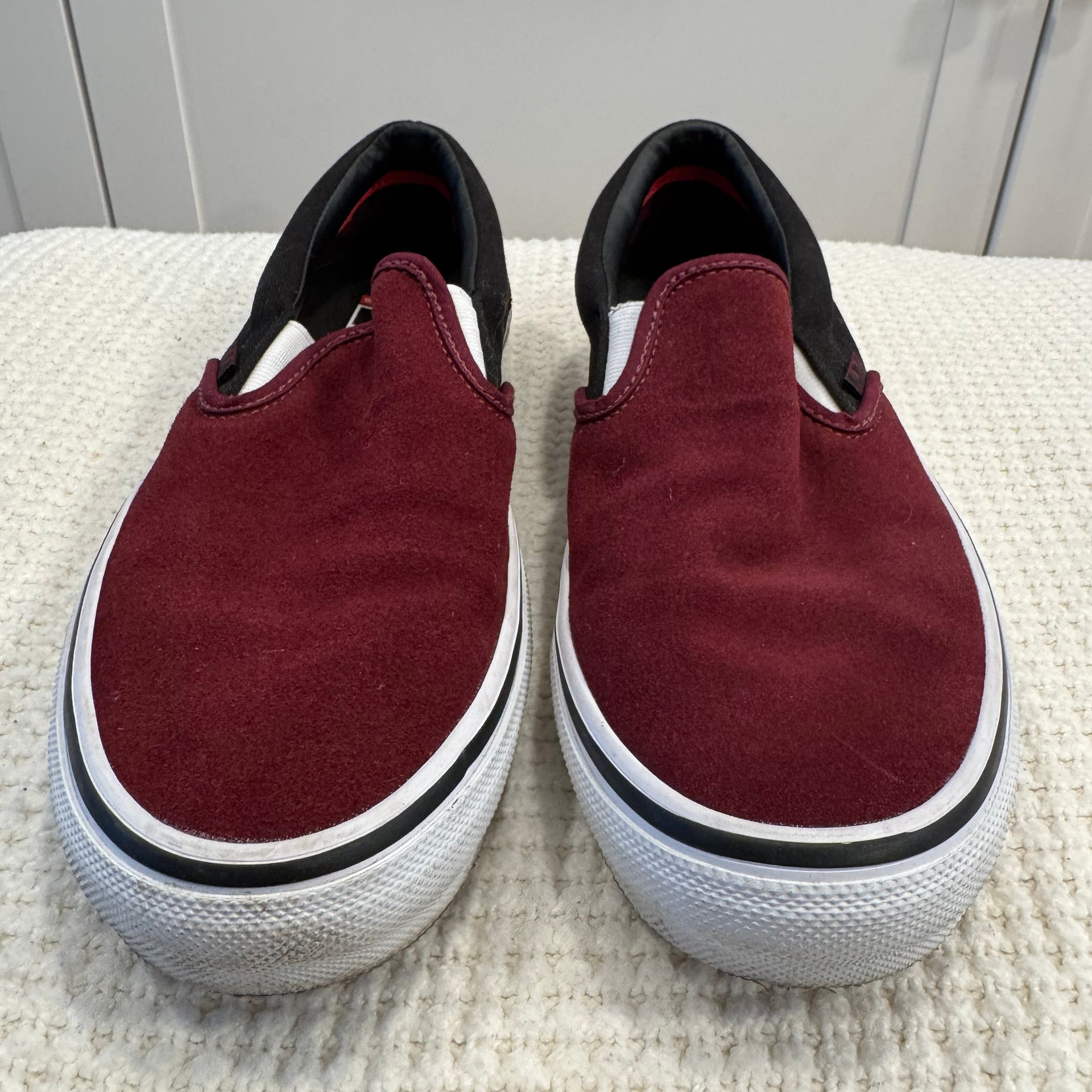 Vans Skate Slip-On Port & Black PopCush Suede 2