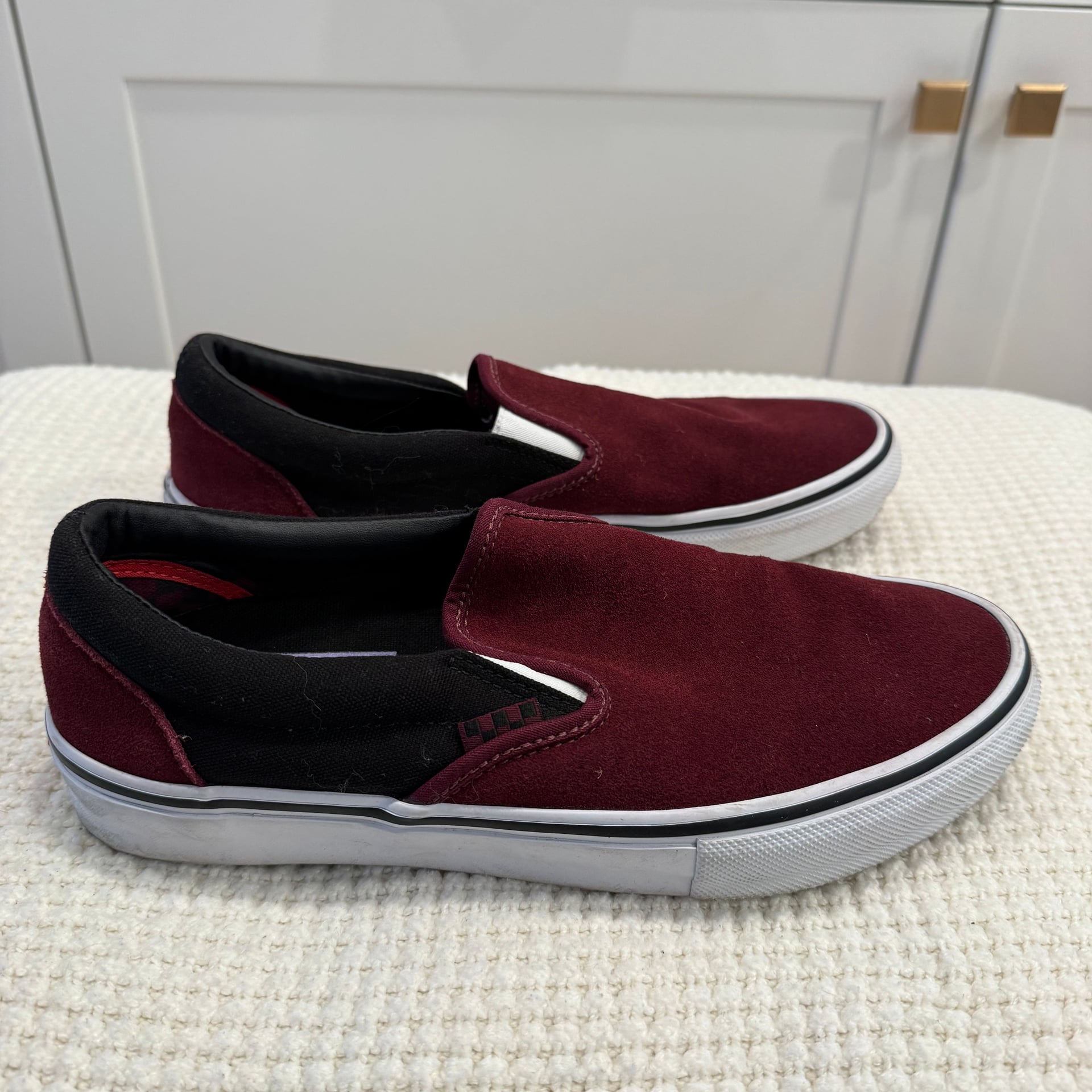 Vans Skate Slip-On Port & Black PopCush Suede 3