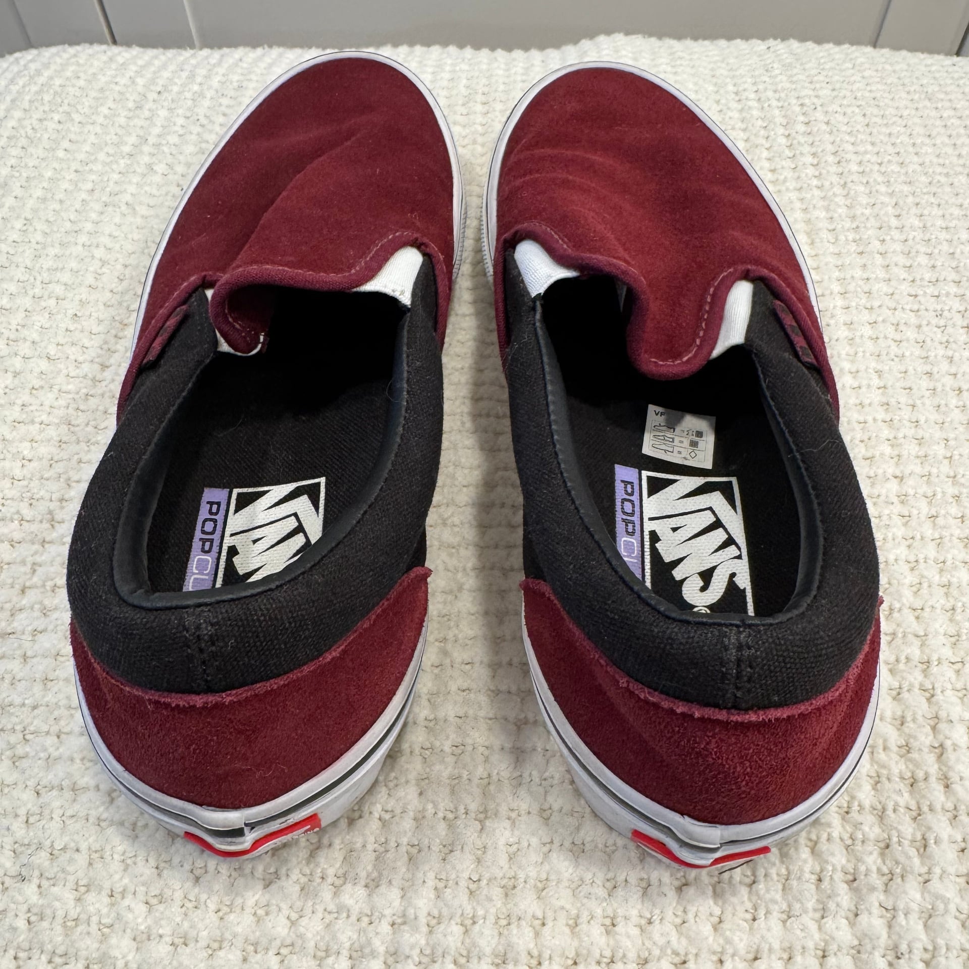 Vans Skate Slip-On Port & Black PopCush Suede 4