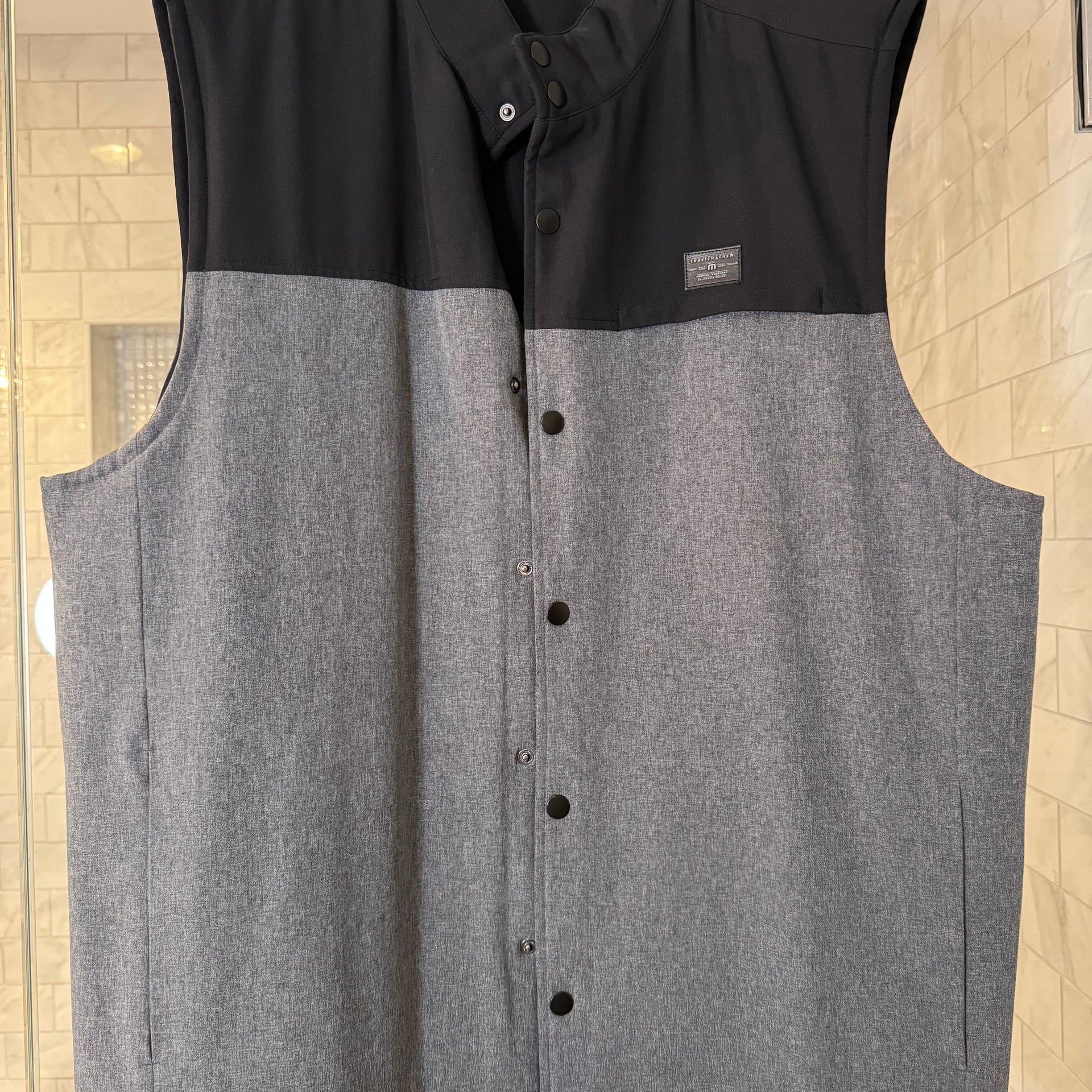 TravisMathew Navigational Report Snap-Button Golf Vest 4