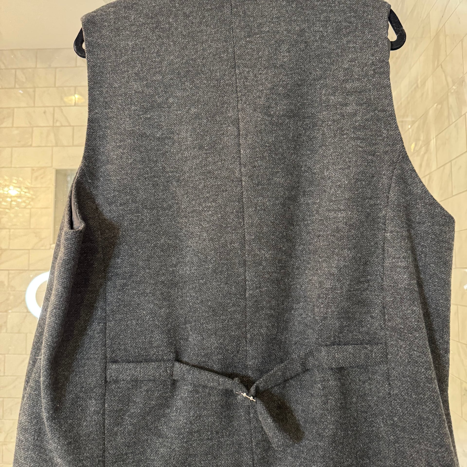 Emerald Isle Weaving Men's Wool Blend Herringbone Tweed Vest Waistcoat 2