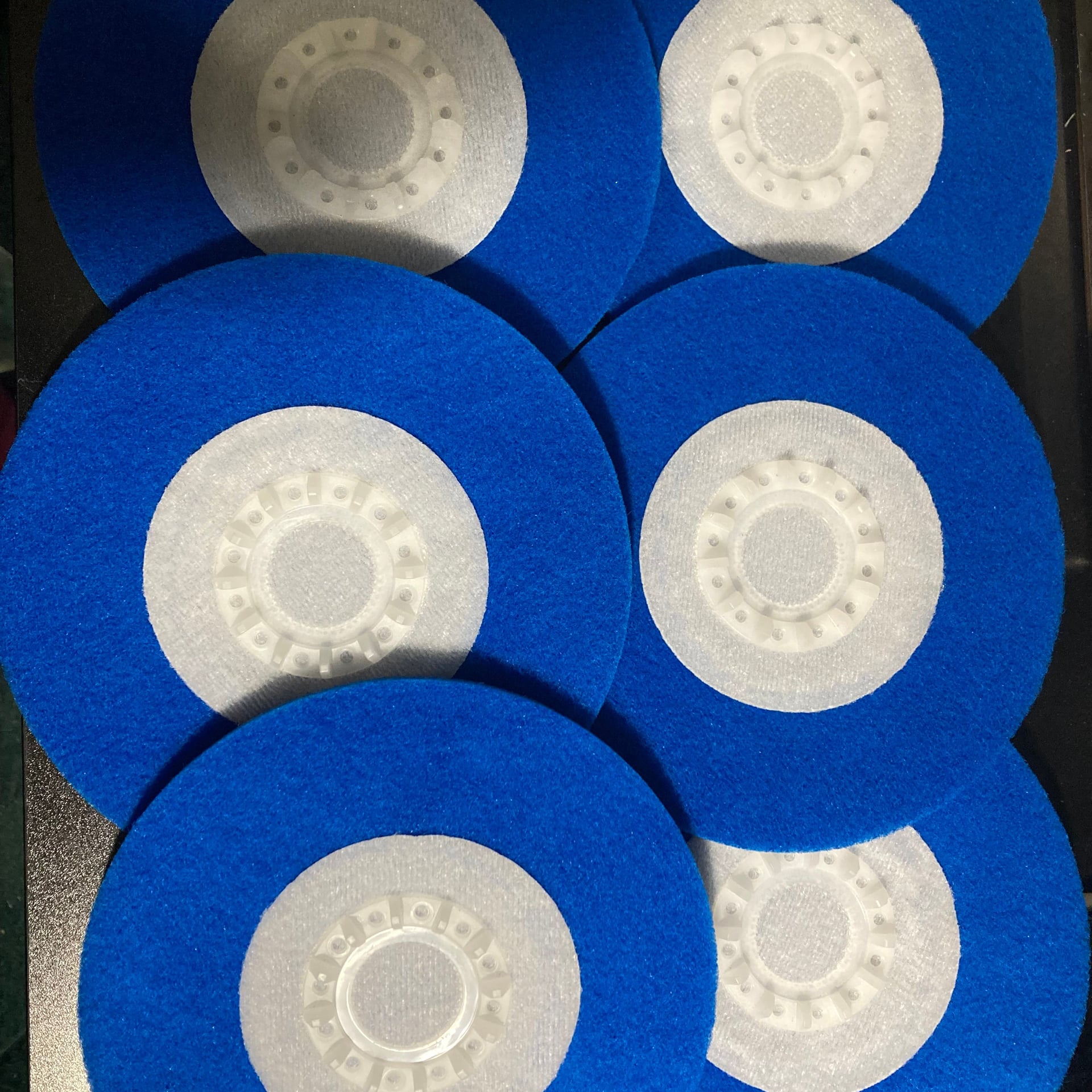 Blue Scrubber Cleaner Pads Replacement Part HX-022 Cordless Electric Spin Mop 2
