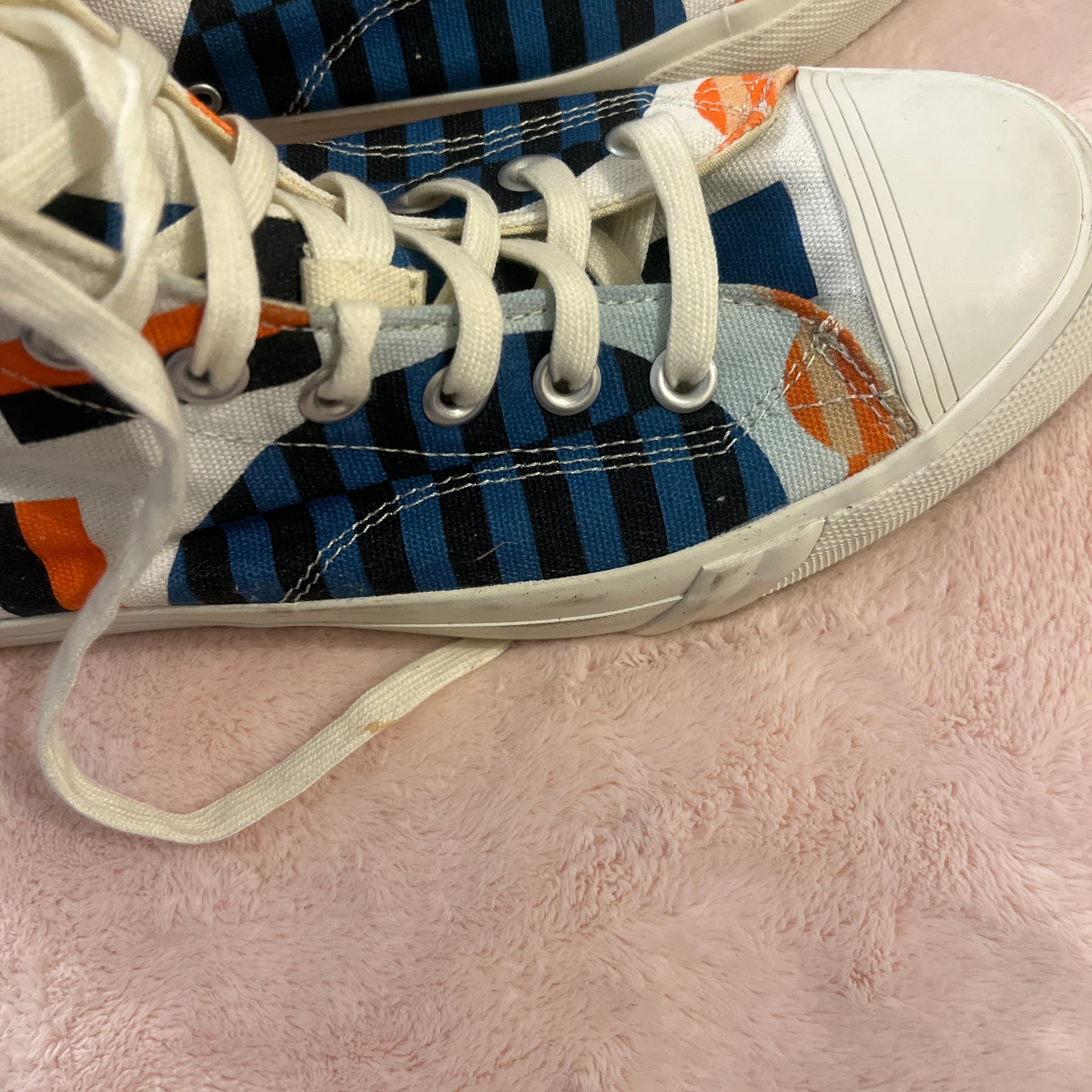 PRO-Keds Royal Hi Jesse Brown Artist Geo Canvas High Top Sneakers 3