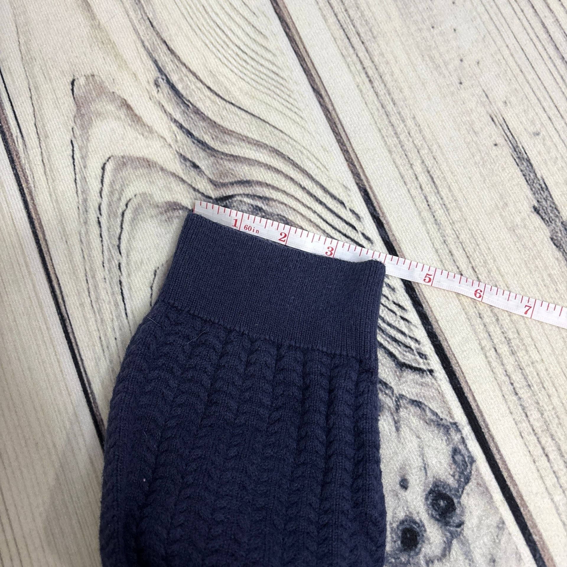 Jos A Bank Reserve Cotton & Cashmere Men's XL Navy Blue Sweater 8