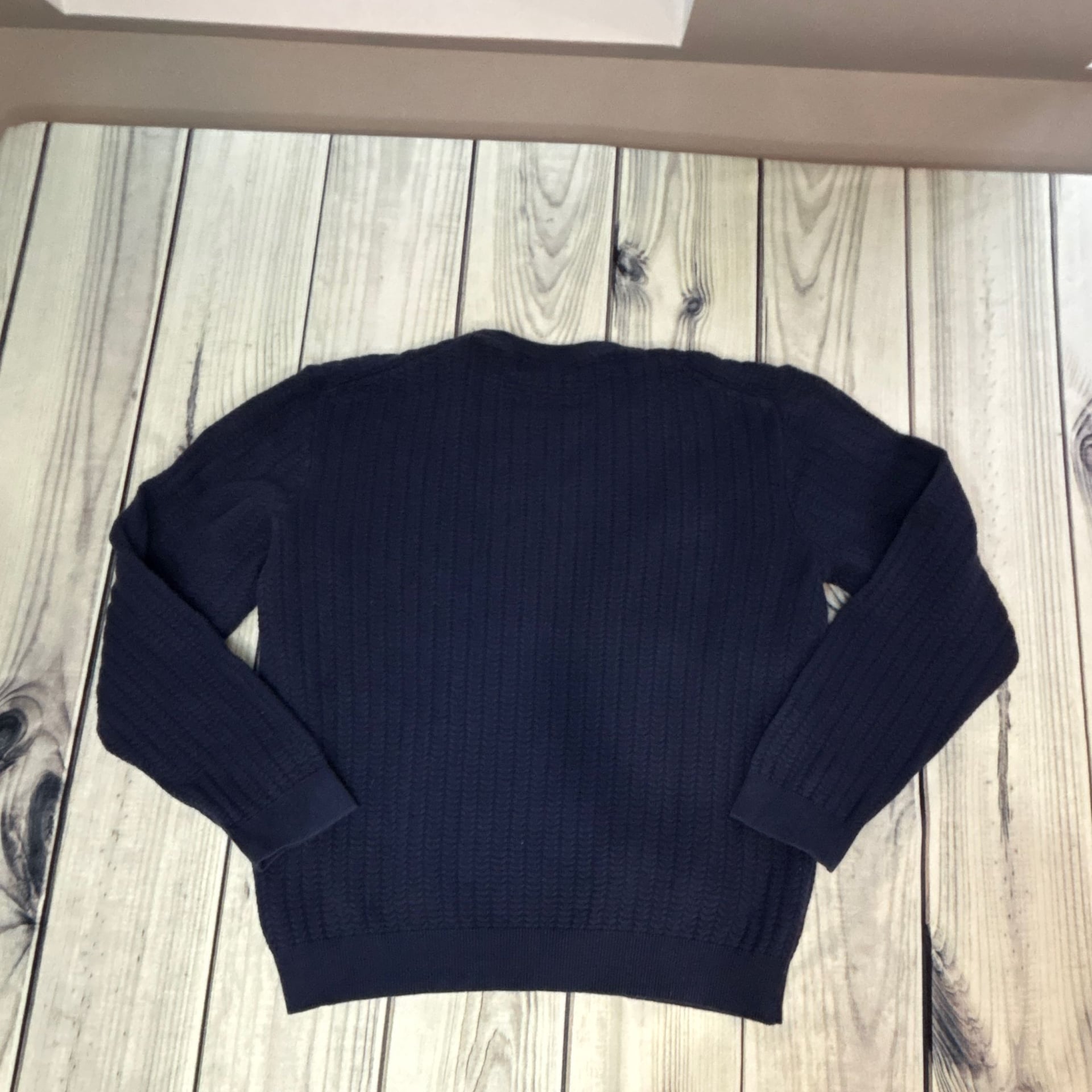 Jos A Bank Reserve Cotton & Cashmere Men's XL Navy Blue Sweater 10