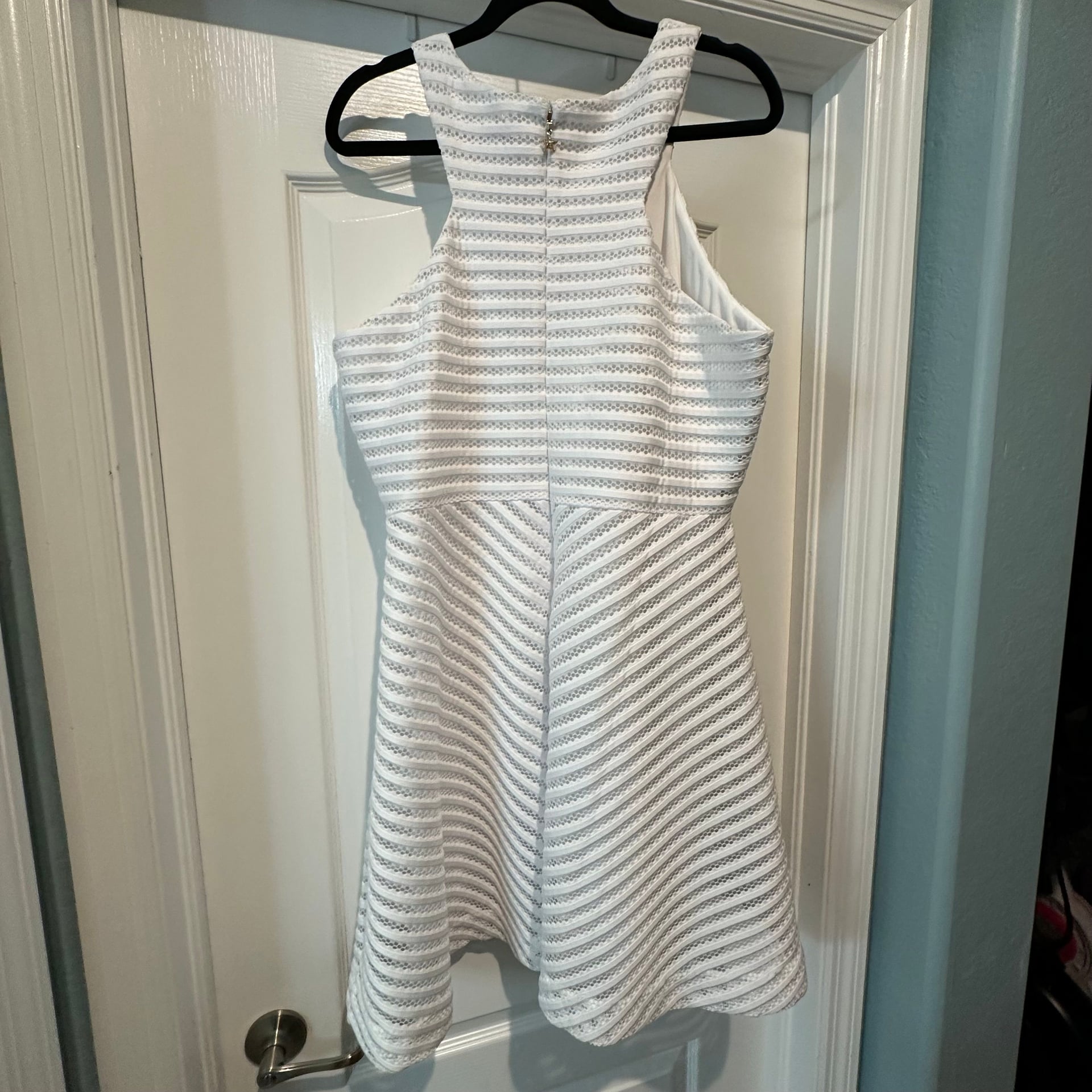 Lilly Pulitzer NWT Crochet Stripe Knit Megyn White XL 6