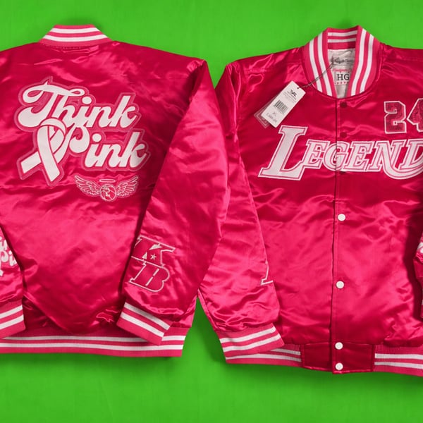 MAMBA THINK PINK SATIN JACKET (PINK) ā
