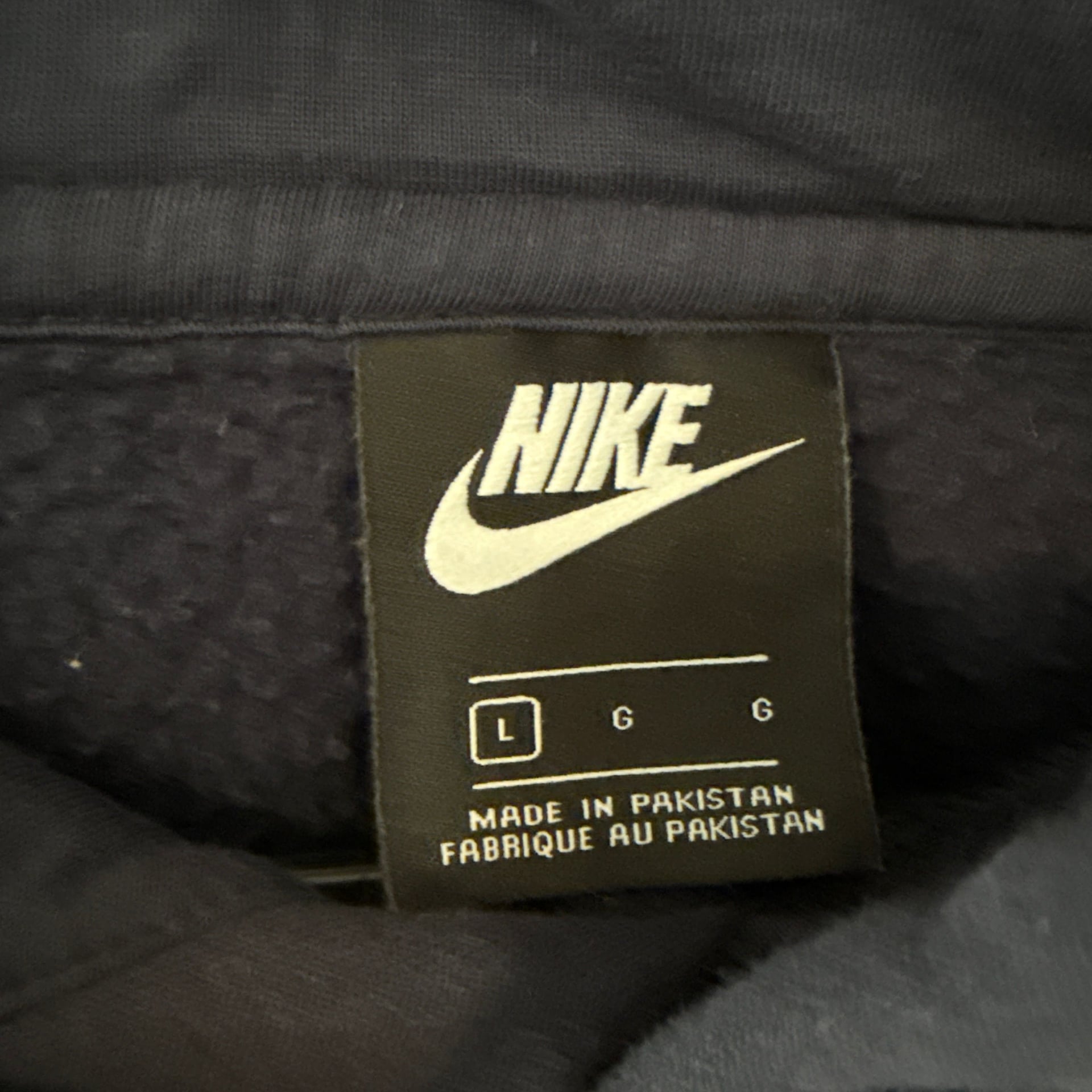 Nike Just Do It Hoodie Mens Large L Navy Blue JDI Graphic Pullover Sweatshirt 5