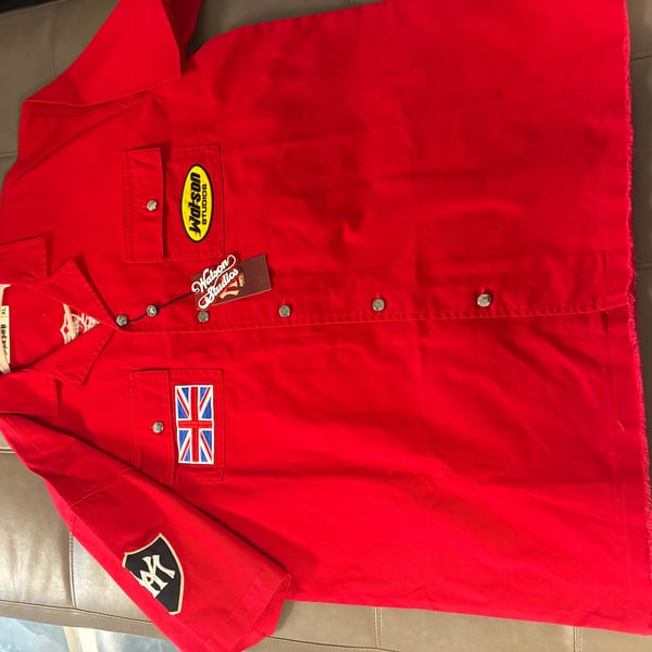 WATSON LONDON POLO CLUB WORK SHIRT (RED) ā